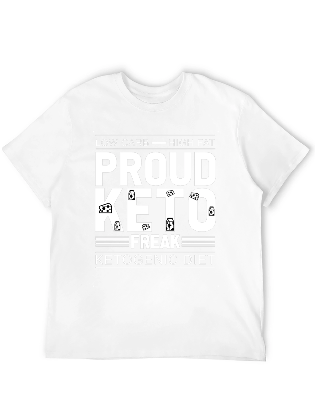 Proud Keto Freak T-Shirt - Low Carb High Fat Ketogenic Diet Tee - 12