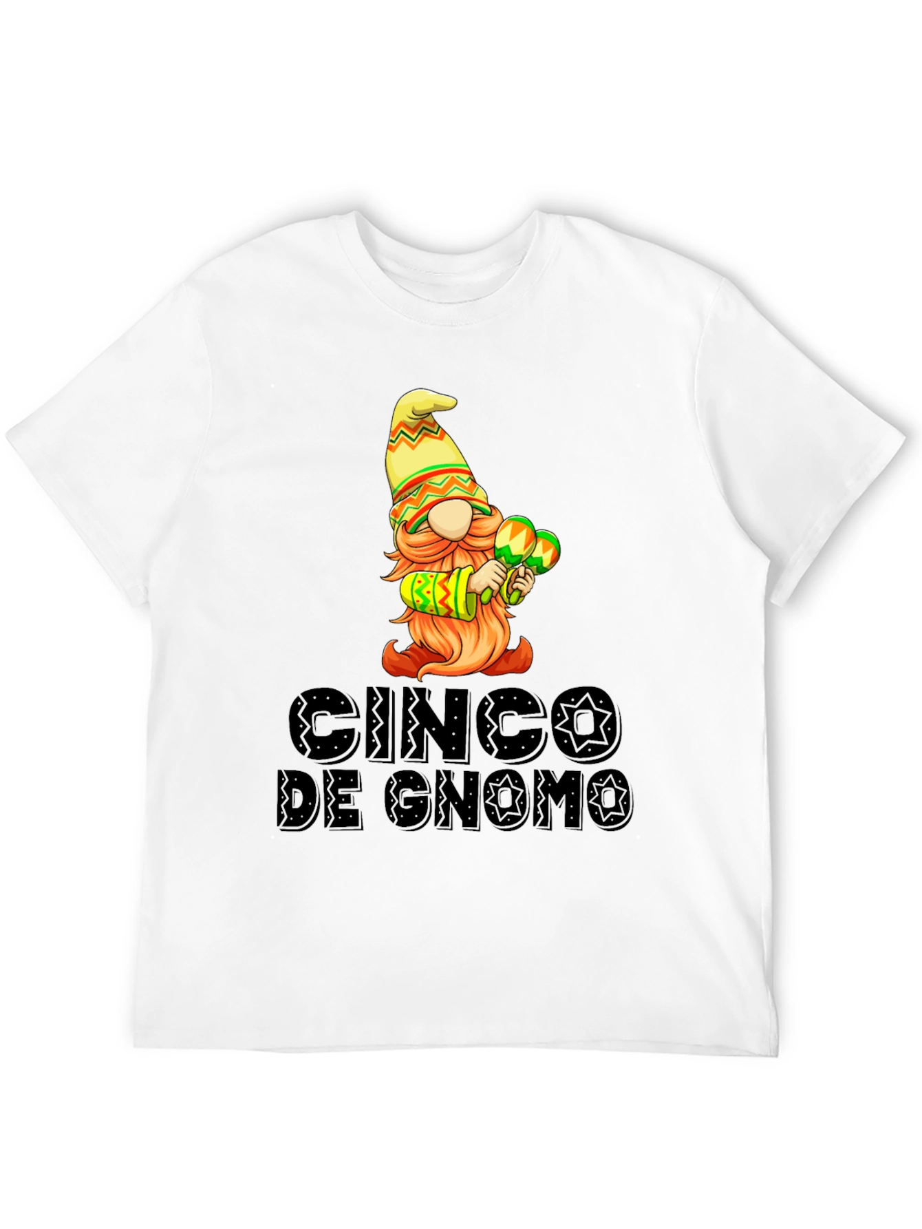 Black Cinco de Gnomo Graphic T-Shirt - Festive Fun view 12
