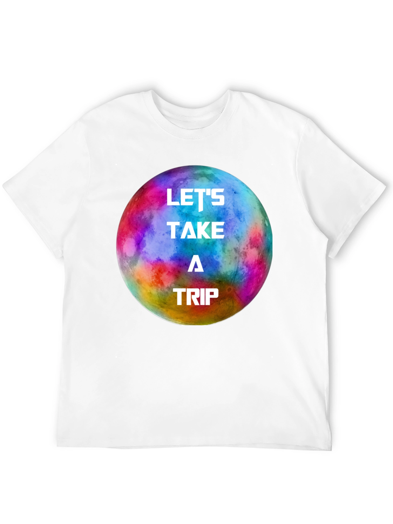 Black Let's Take a Trip Graphic Tee - Colorful Space Adventure view 12