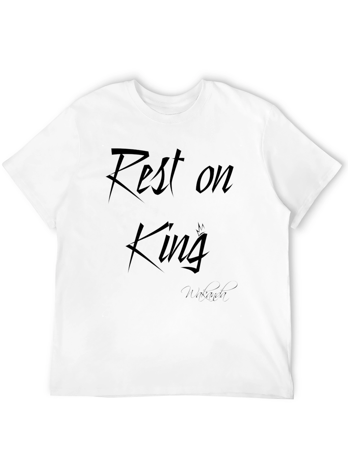 Black Rest on King Black T-Shirt view 12