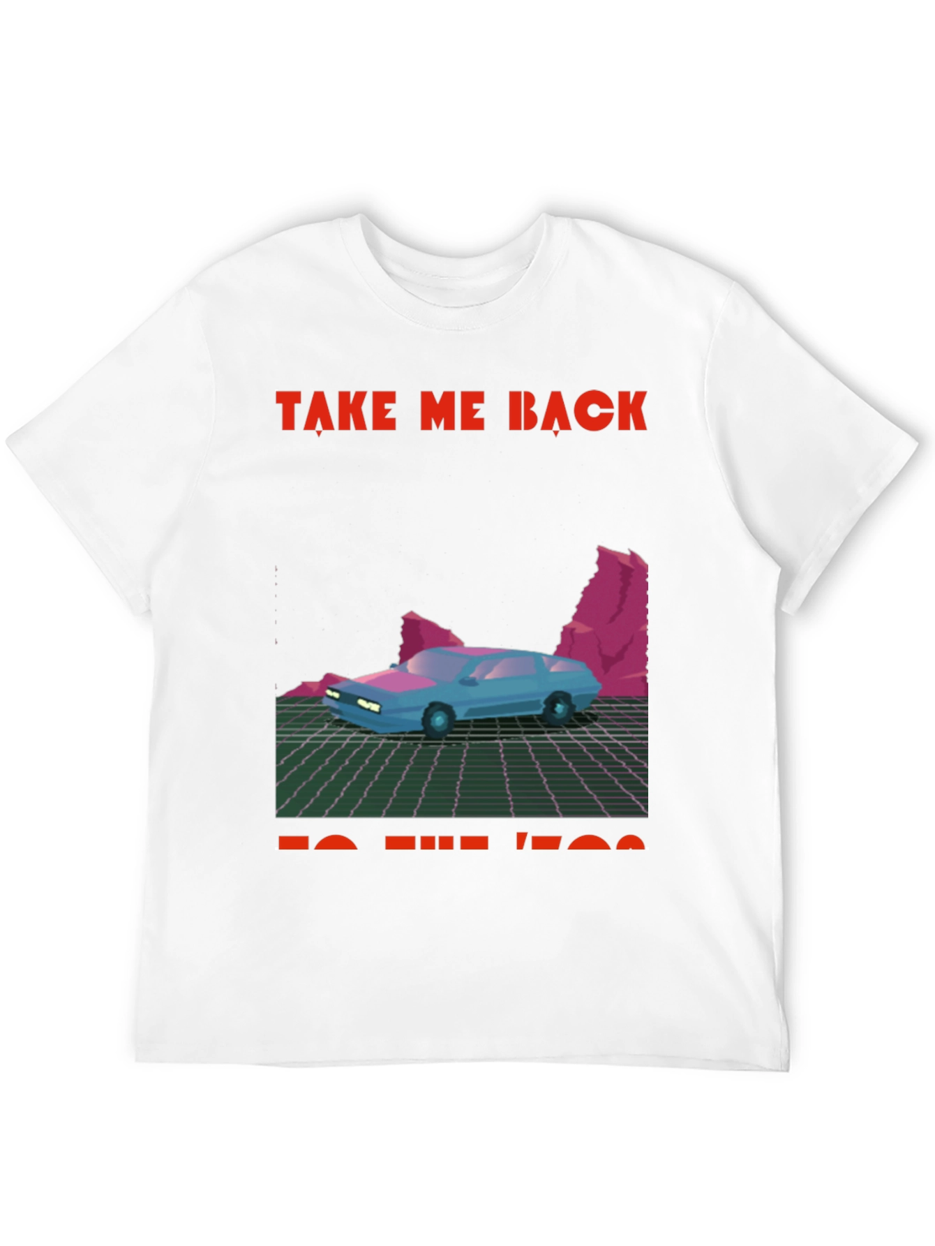 Black Retro 80s Car Graphic Tee view 12