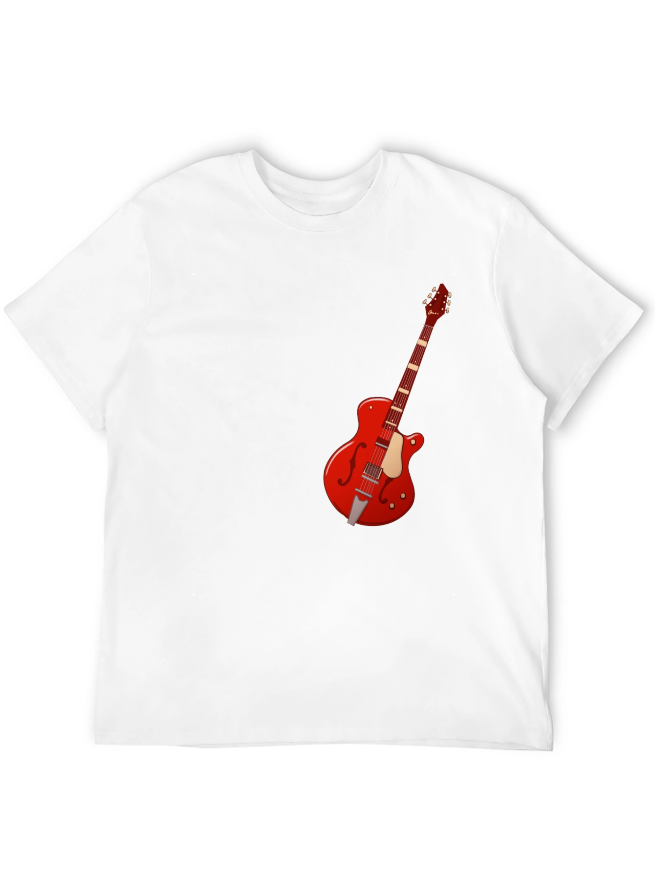 Black Guitar T-Shirt - Music Lover Tee view 12