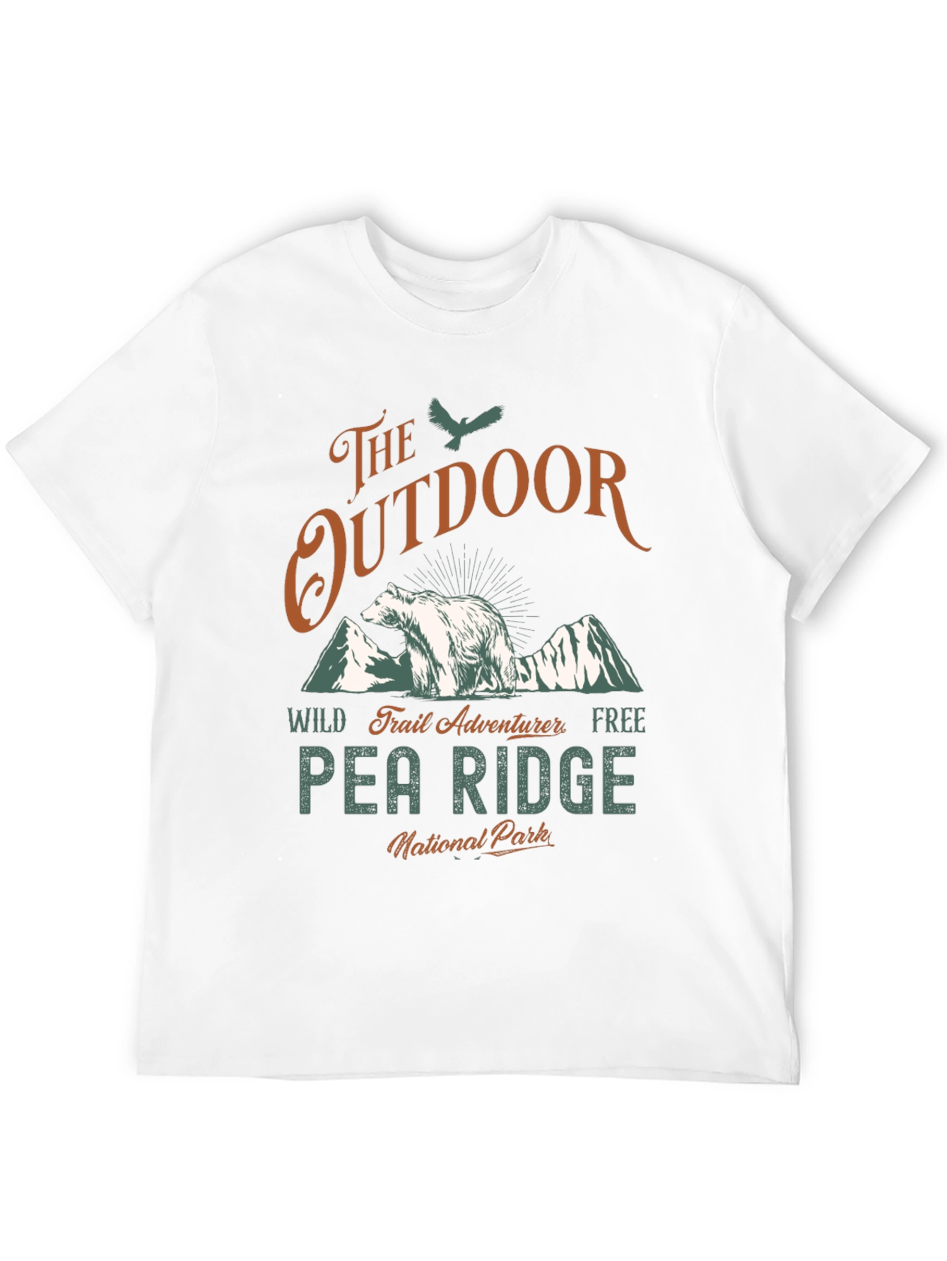 Black Outdoor Adventure T-Shirt - Pea Ridge National Park view 12