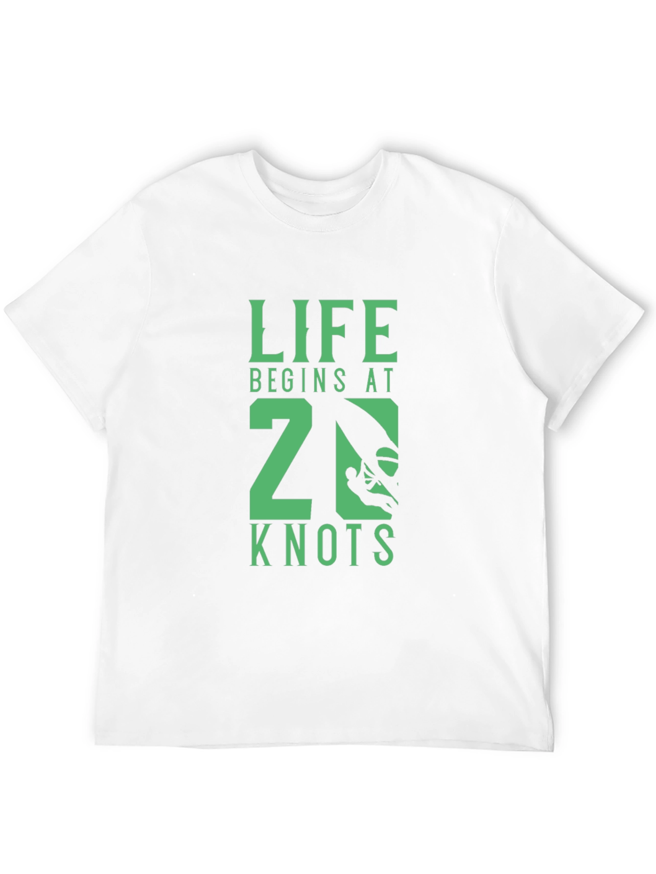 Black Life Begins at 20 Knots Graphic Tee - Black view 12