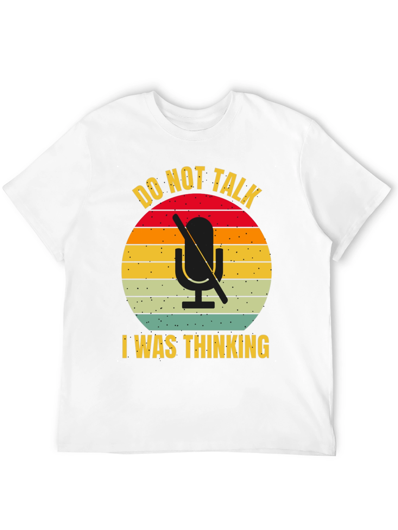 Black Do Not Talk I Was Thinking T-Shirt view 12