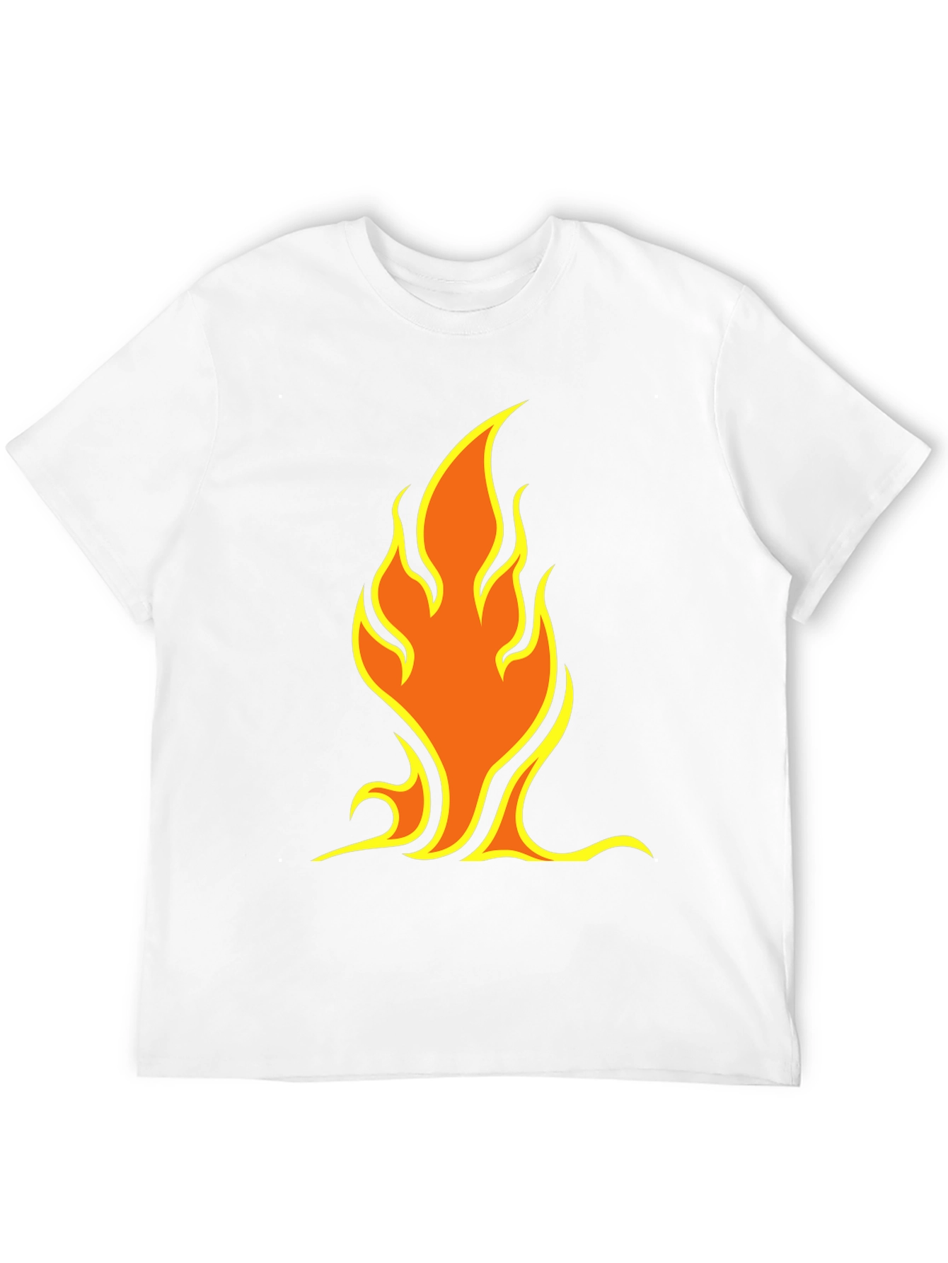 Black Flame Graphic Tee - Black Short Sleeve Shirt view 12