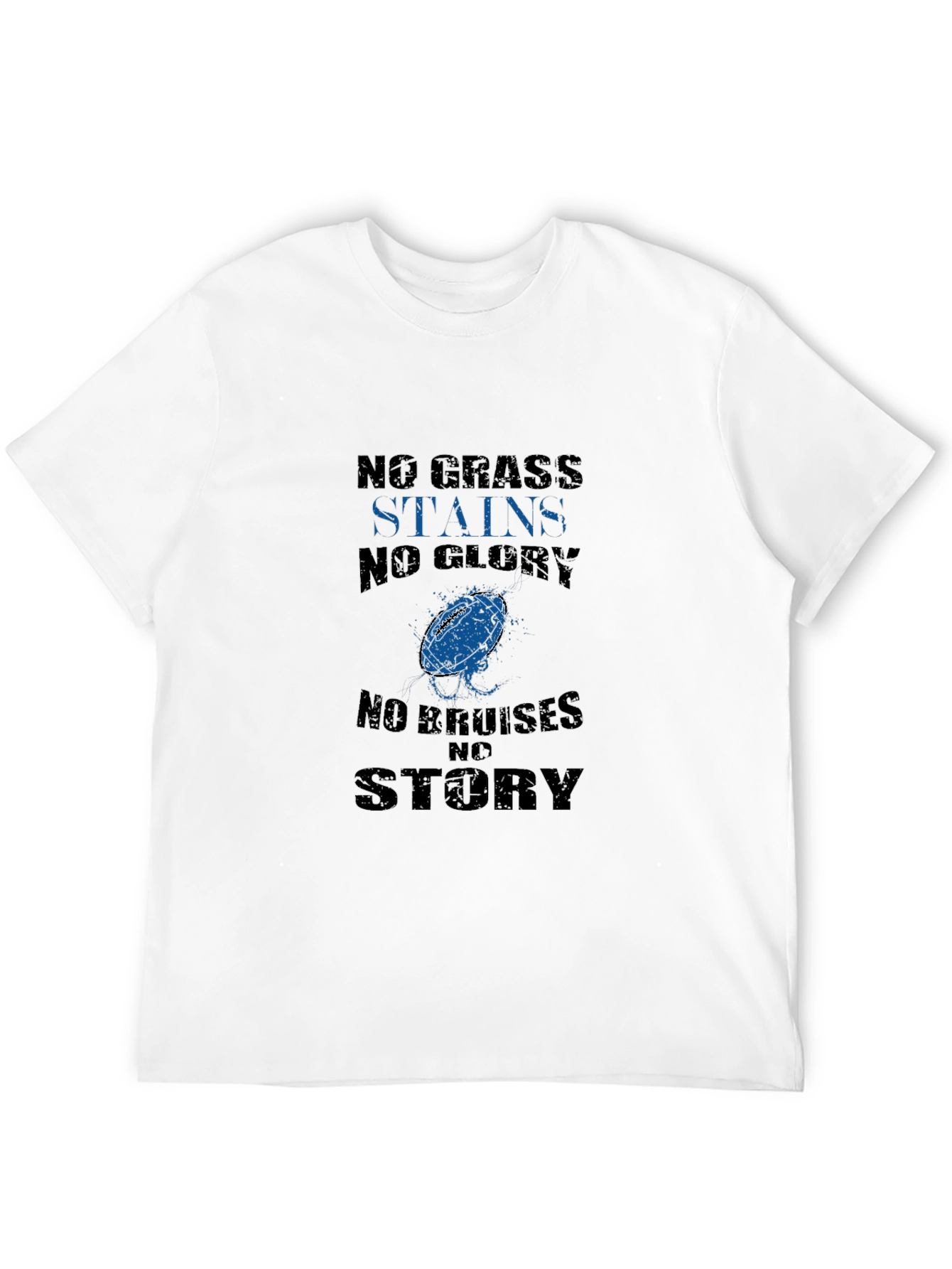 Black No Grass Stains No Glory T-Shirt view 12