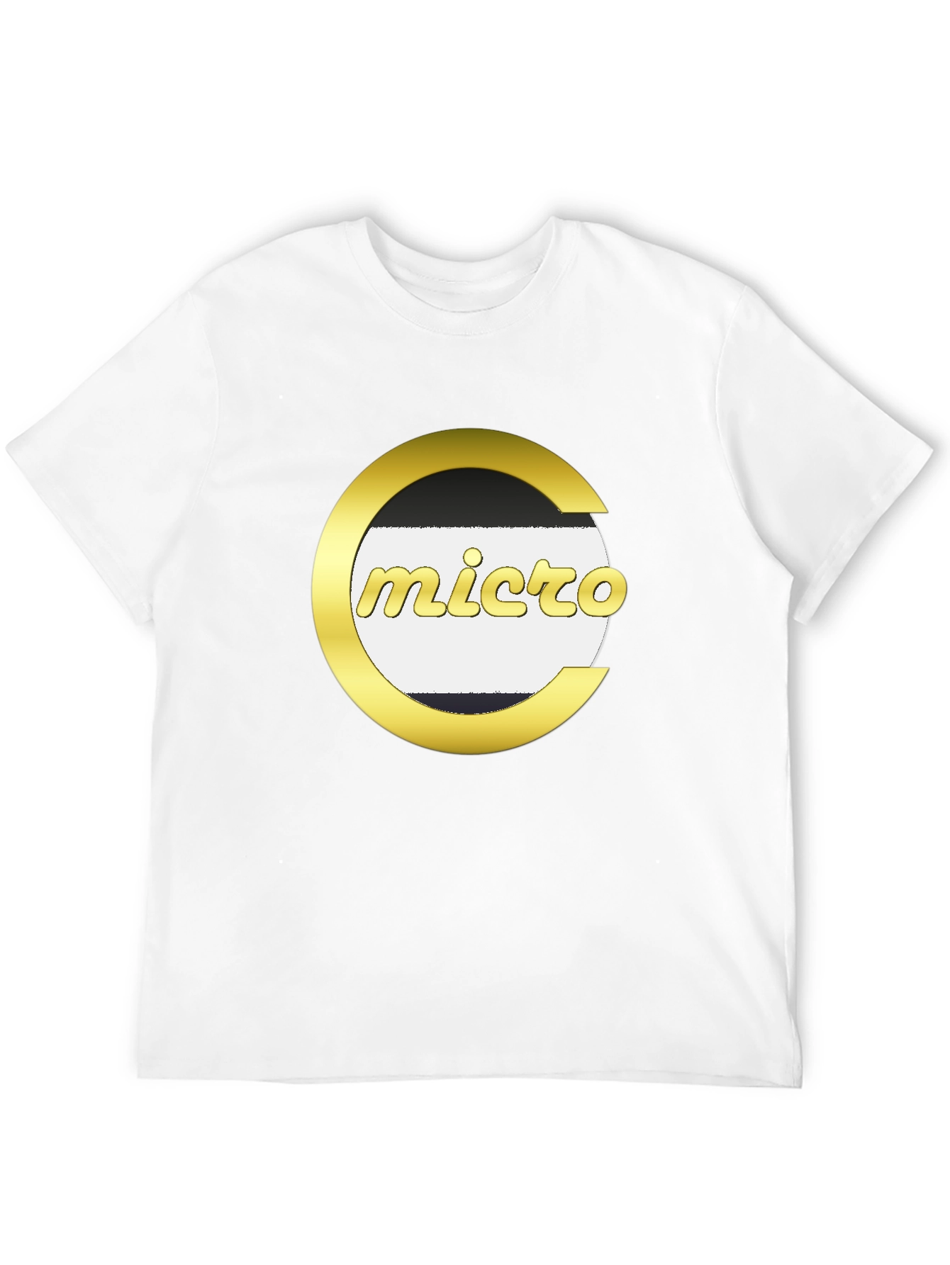 Black Micro Graphic Tee - Black Cotton Blend view 12