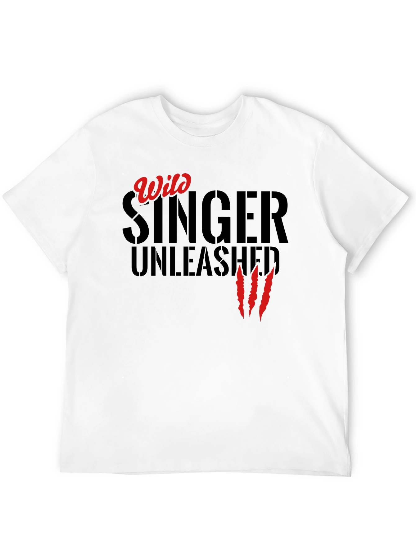 Black Wild Singer Unleashed T-Shirt - Black view 12