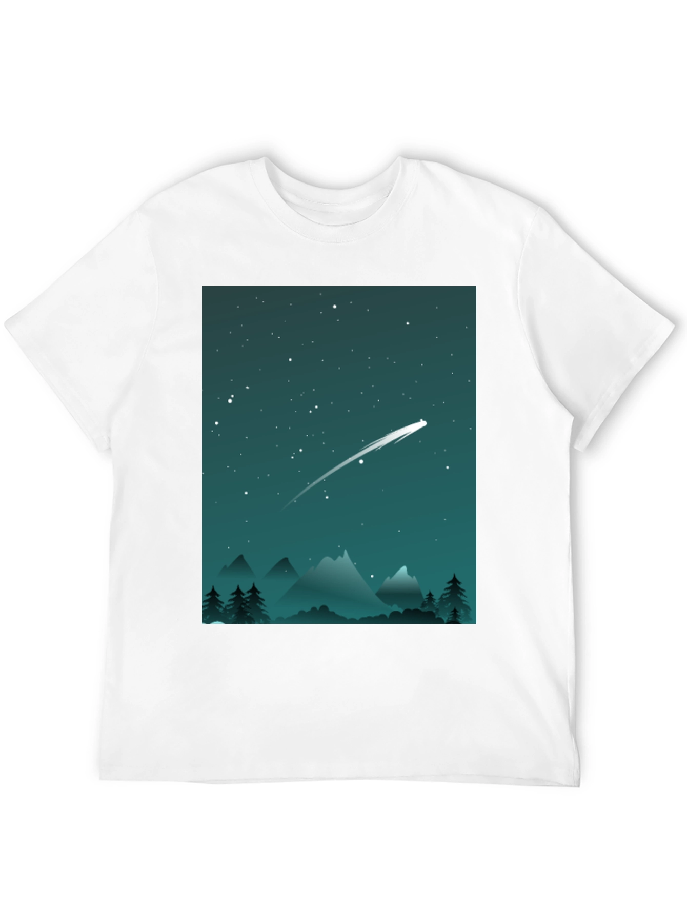 Black Starry Night T-Shirt - Celestial Adventure view 12