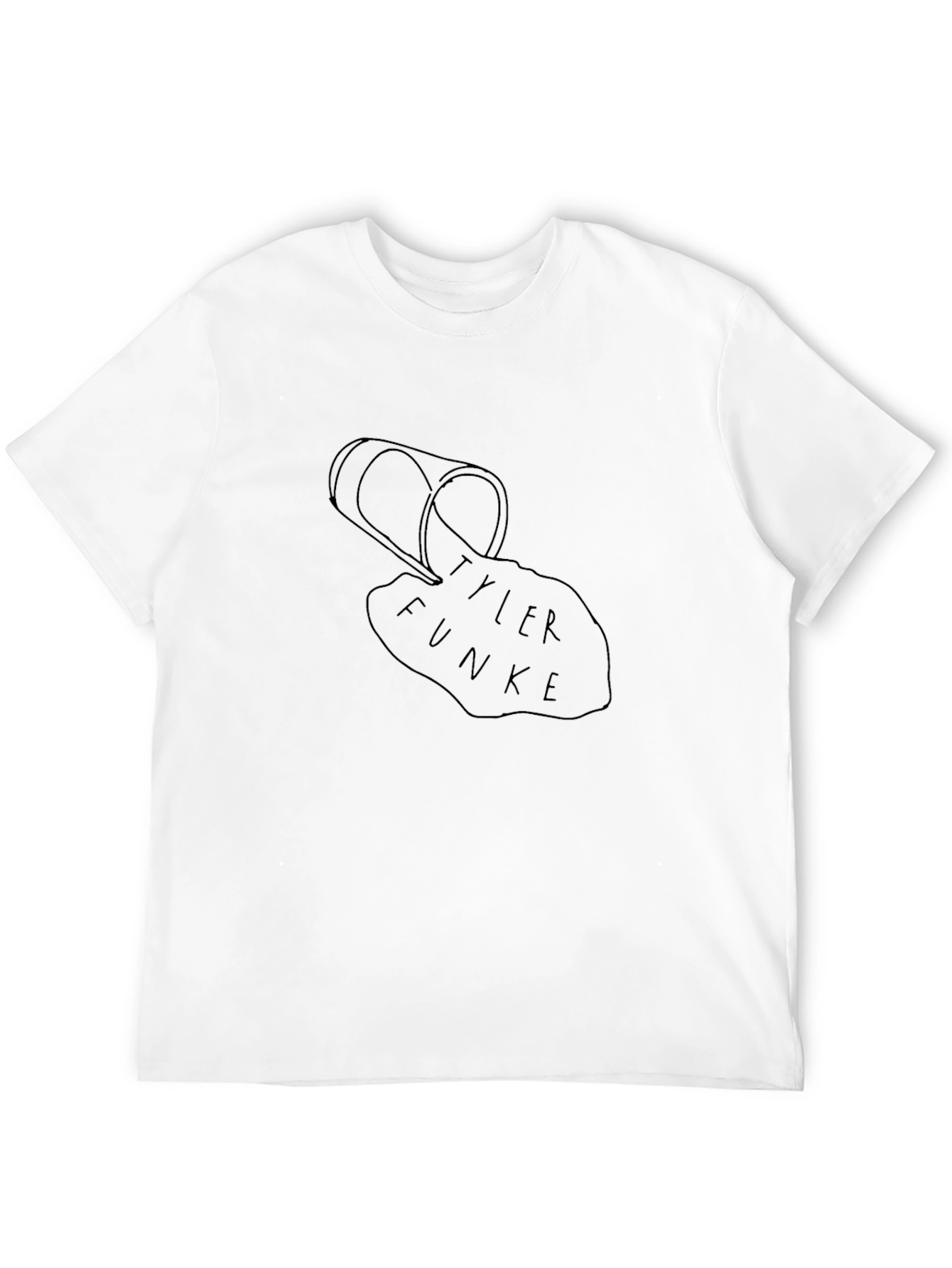 Black Tyler Funke Spilled Drink Graphic Tee - Black view 12