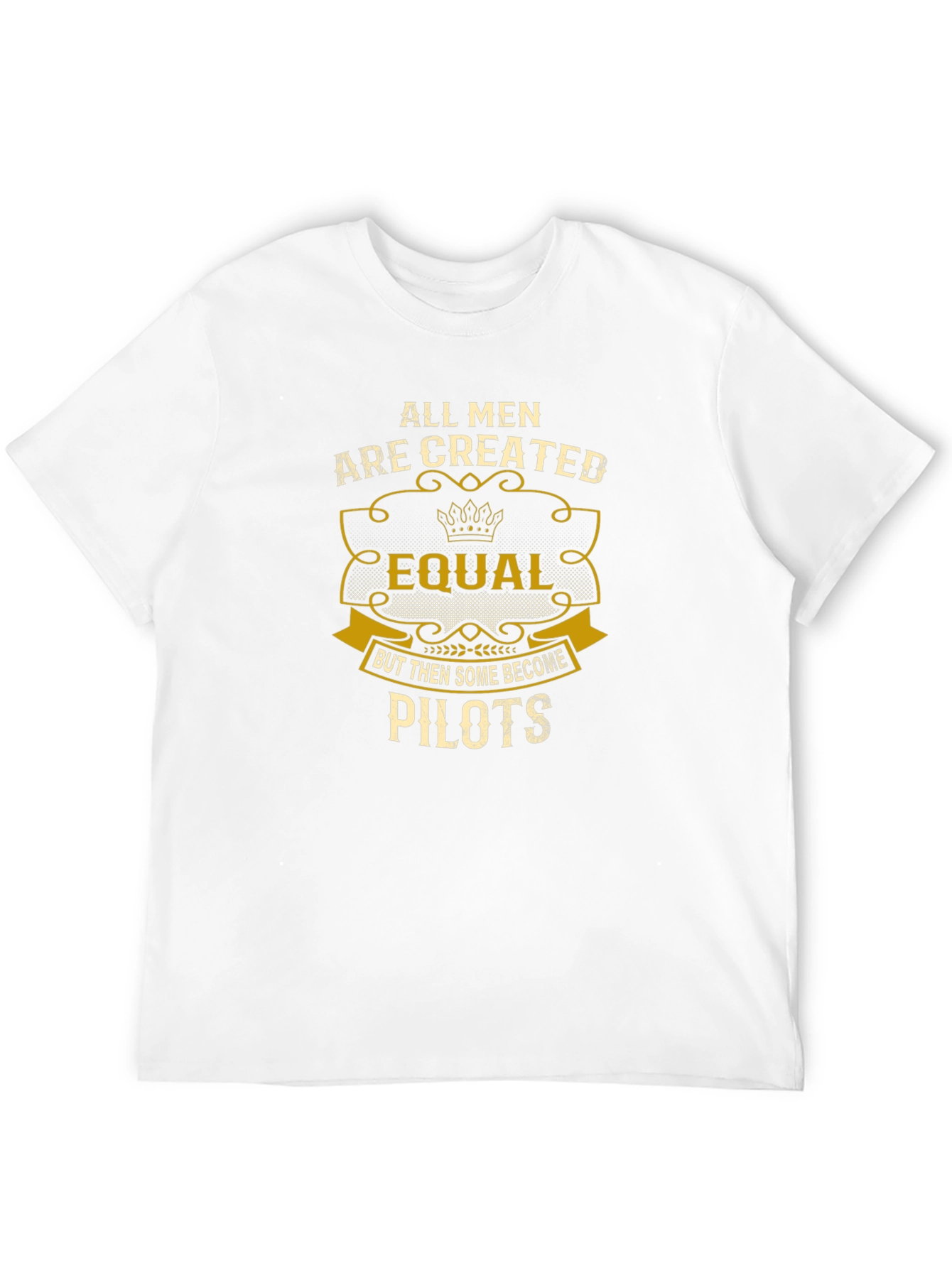 Black All Men Are Created Equal Pilot T-Shirt view 12
