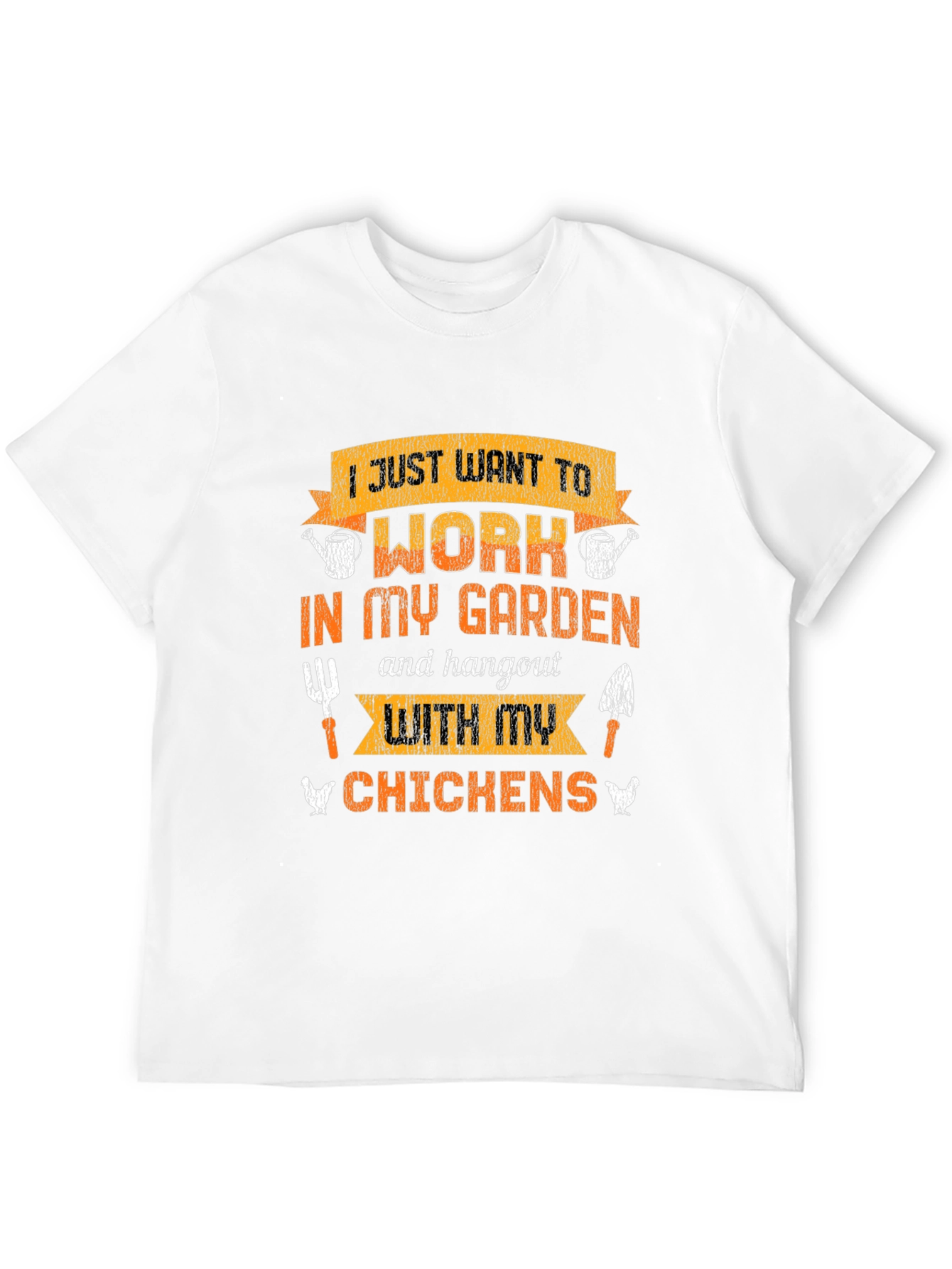 Black Gardening & Chicken Lover T-Shirt view 12