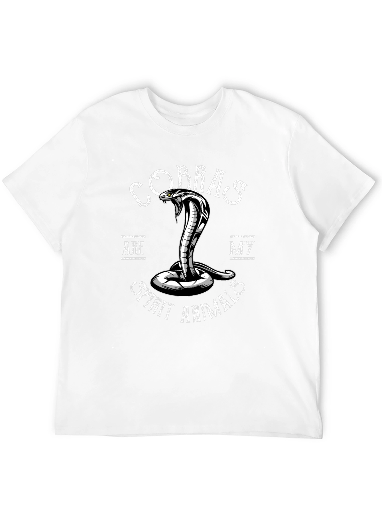 Black Cobra Spirit Animal Graphic Tee - Black view 12