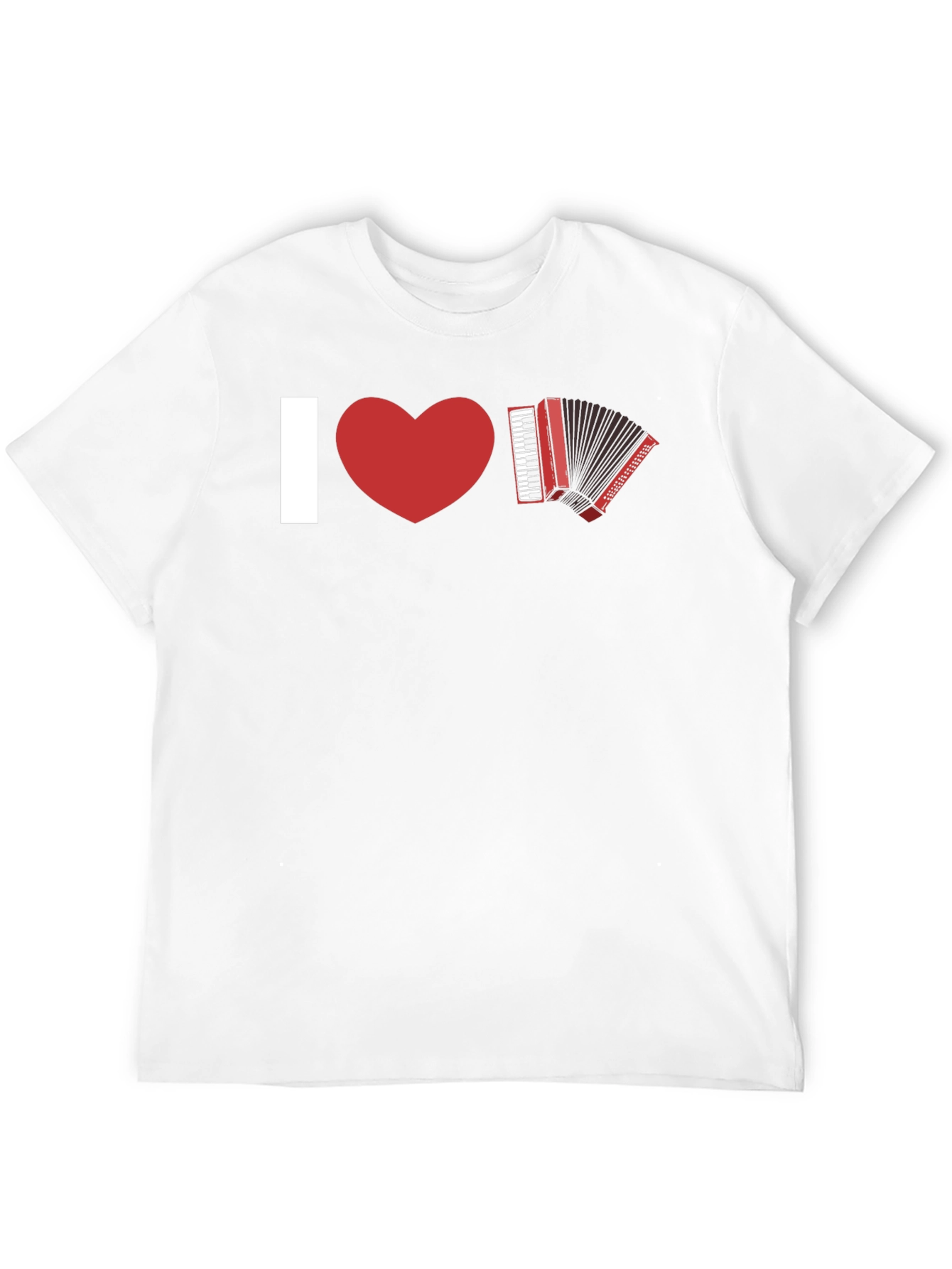 Black I Heart Accordion Tee - Musician's Statement T-Shirt view 12