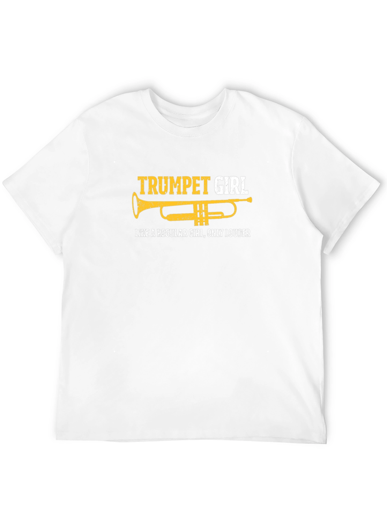 Black Trumpet Girl Tee - Funny Band T-Shirt view 12