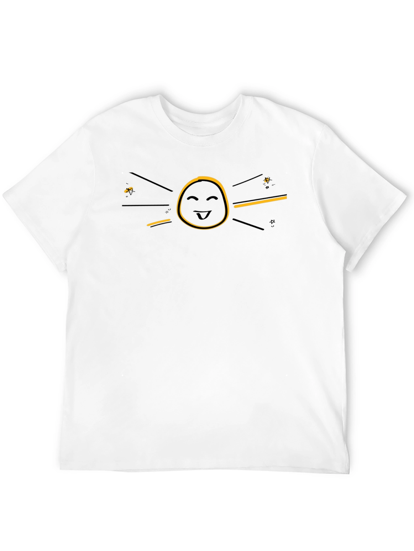 Black Funny Graphic Black T-Shirt - Smiley Face Sun Design view 12