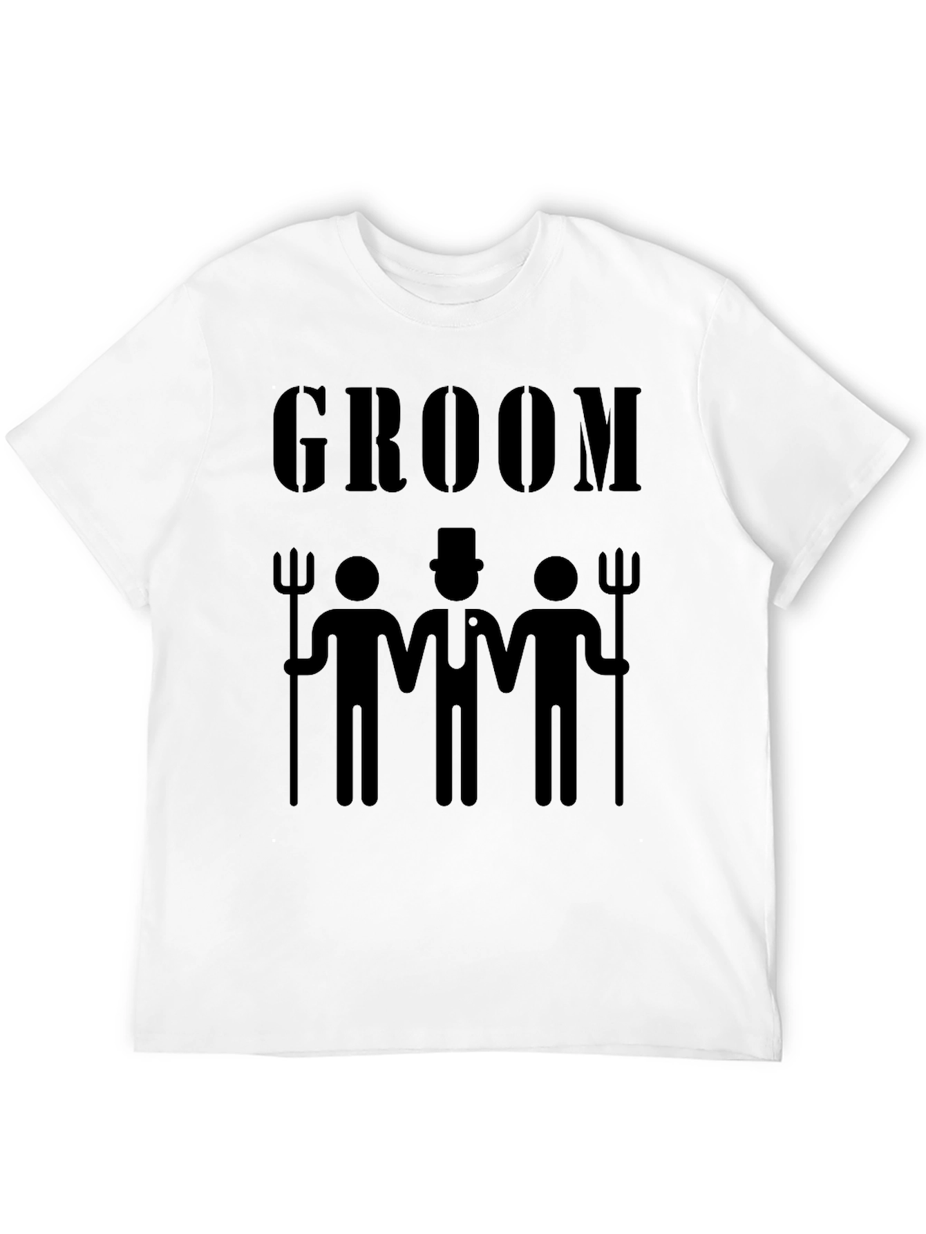 Black Groom Bachelor Party Graphic T-Shirt view 12