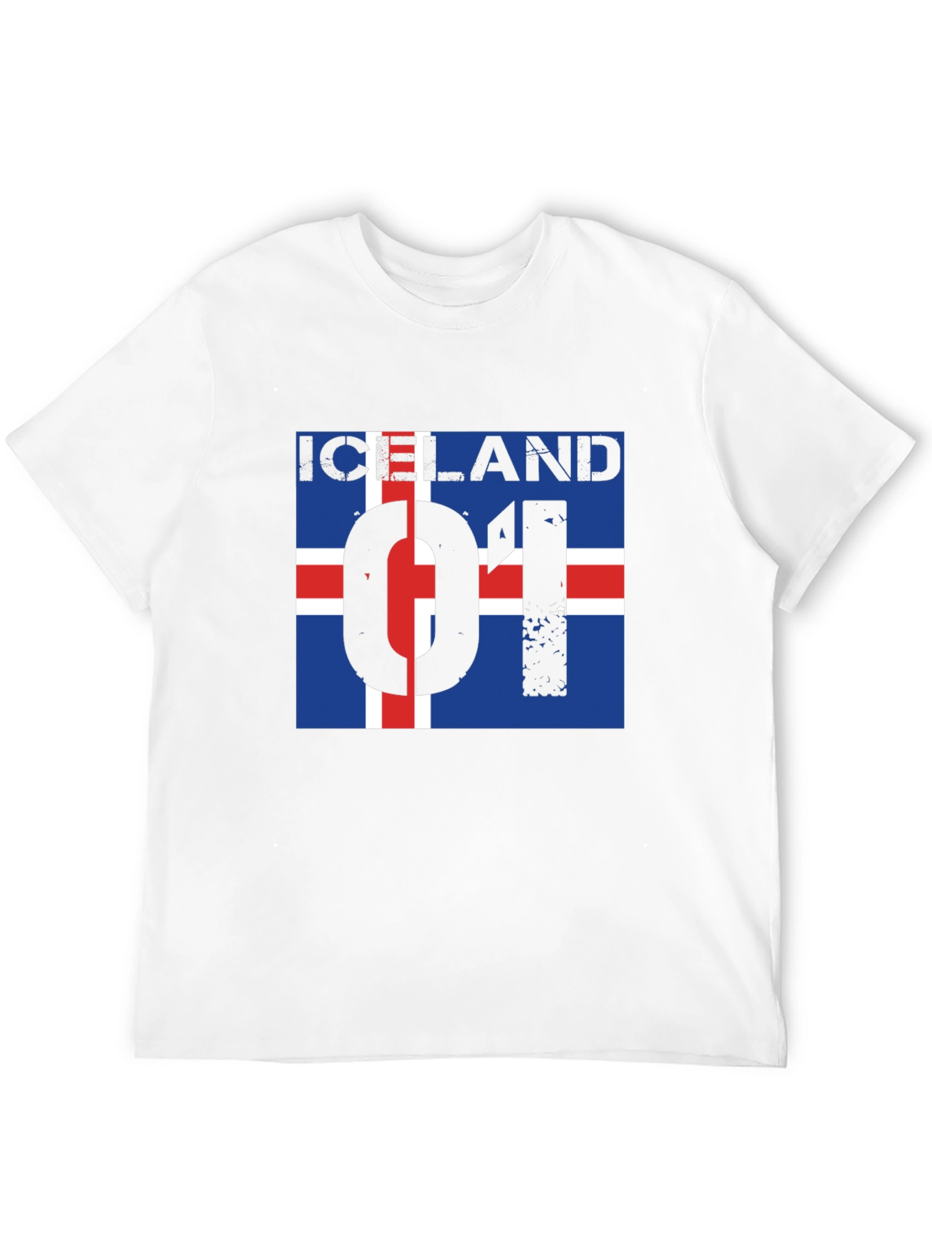 Iceland Flag Graphic Print T-Shirt - 12