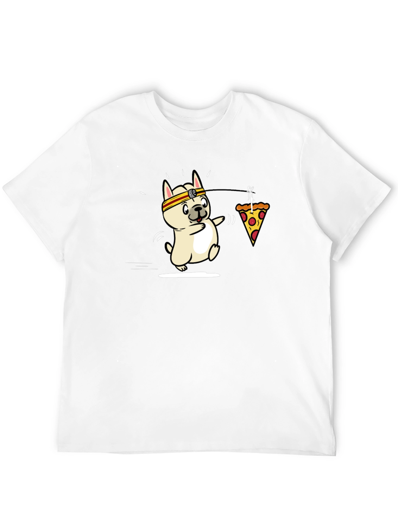 Black Dog Pizza Funny Graphic T-Shirt view 12