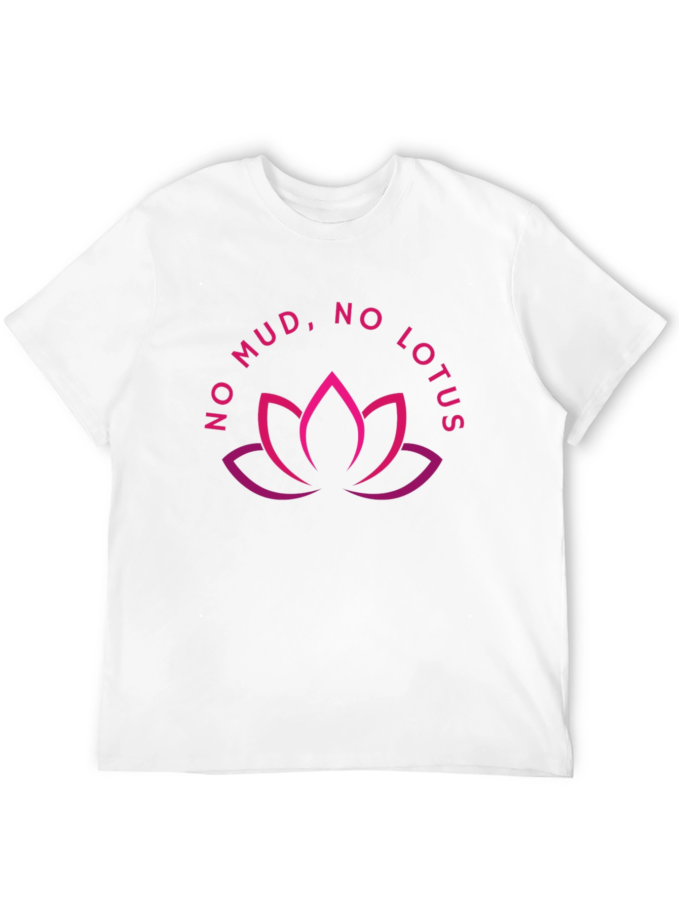 Black No Mud, No Lotus Graphic Tee view 12