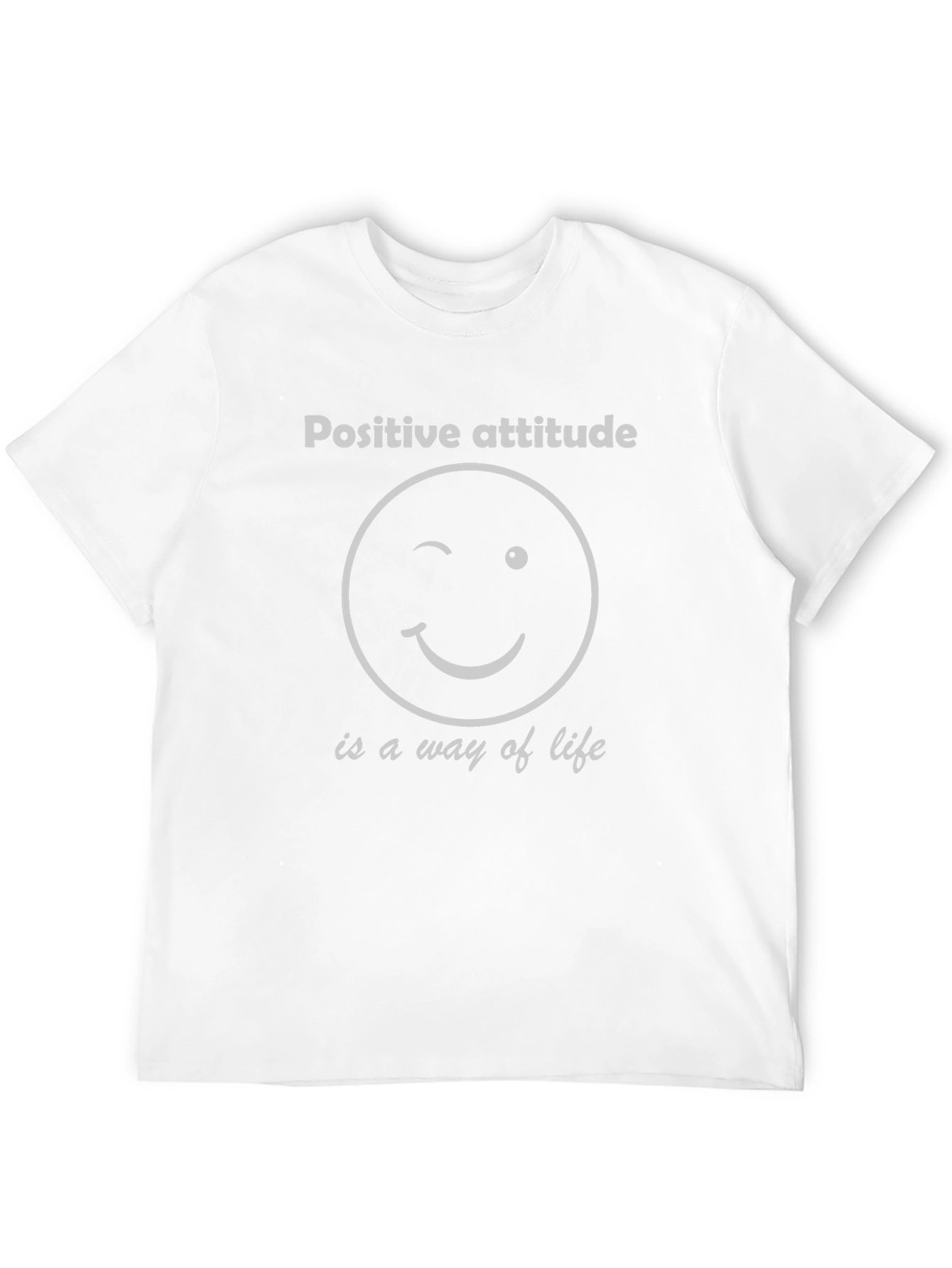 Black Positive Attitude Graphic Tee - Black Cotton Blend view 12