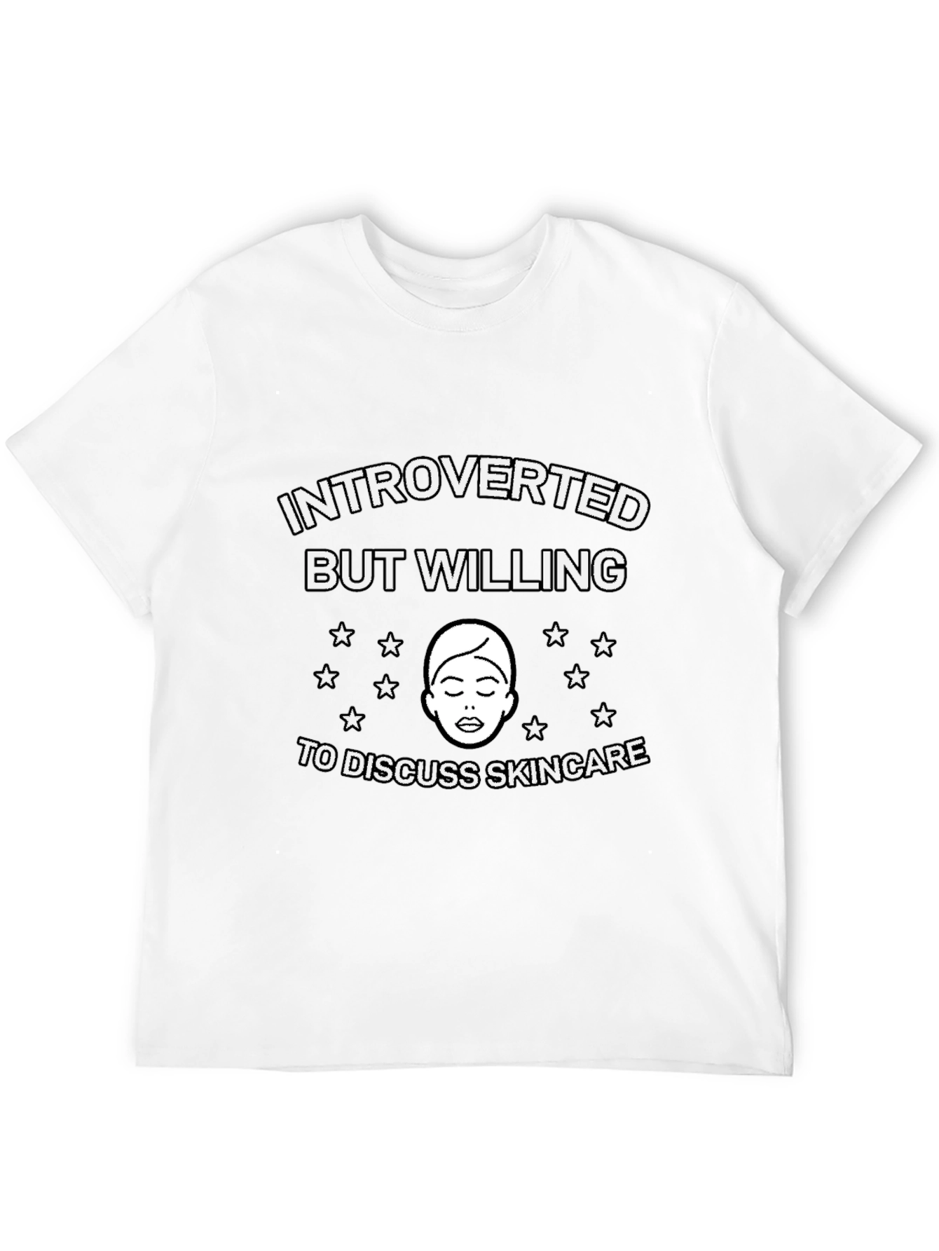 Black Introverted Skincare T-Shirt view 12