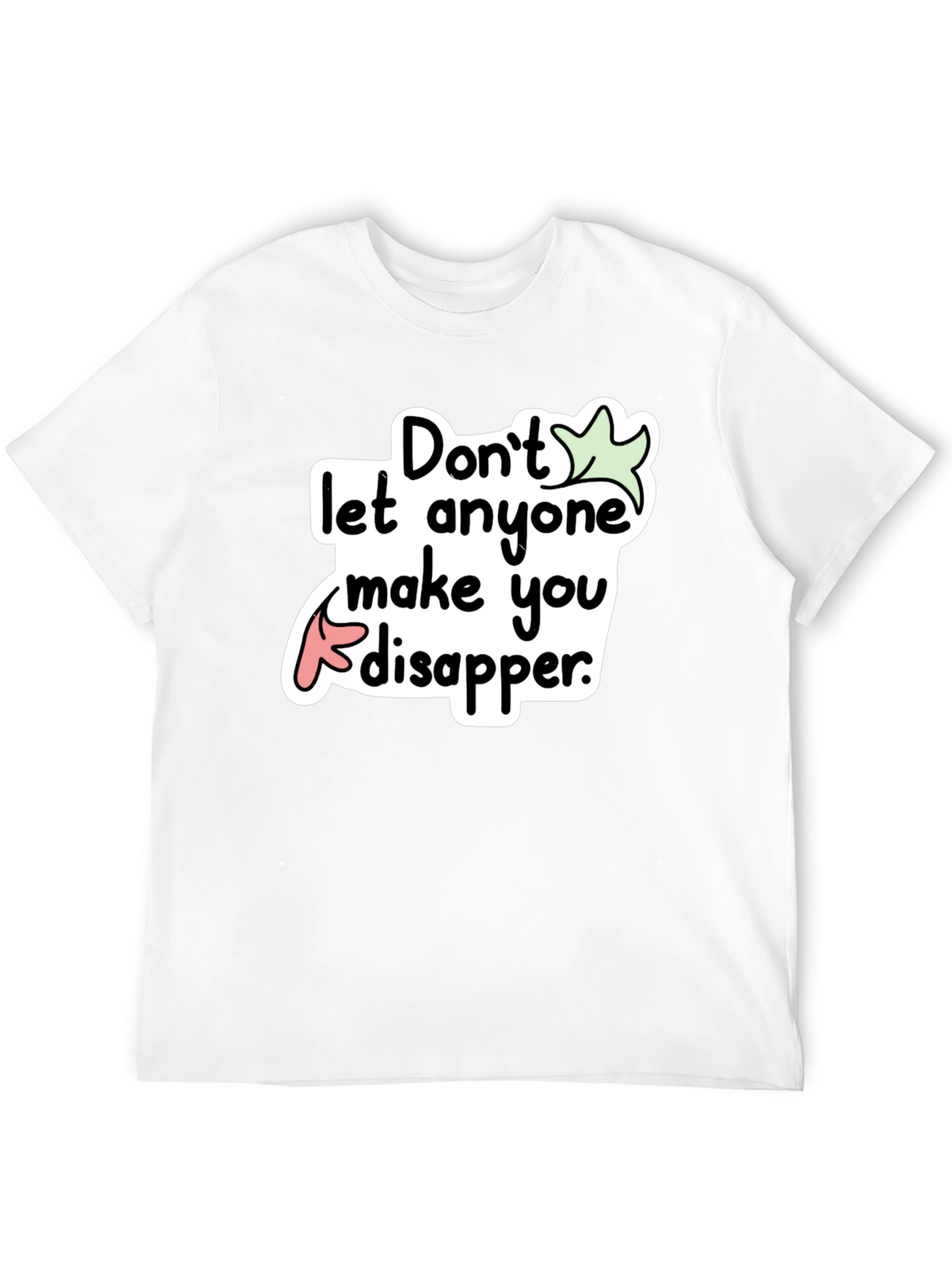 Black Don't Disappear Graphic Tee - Black view 12