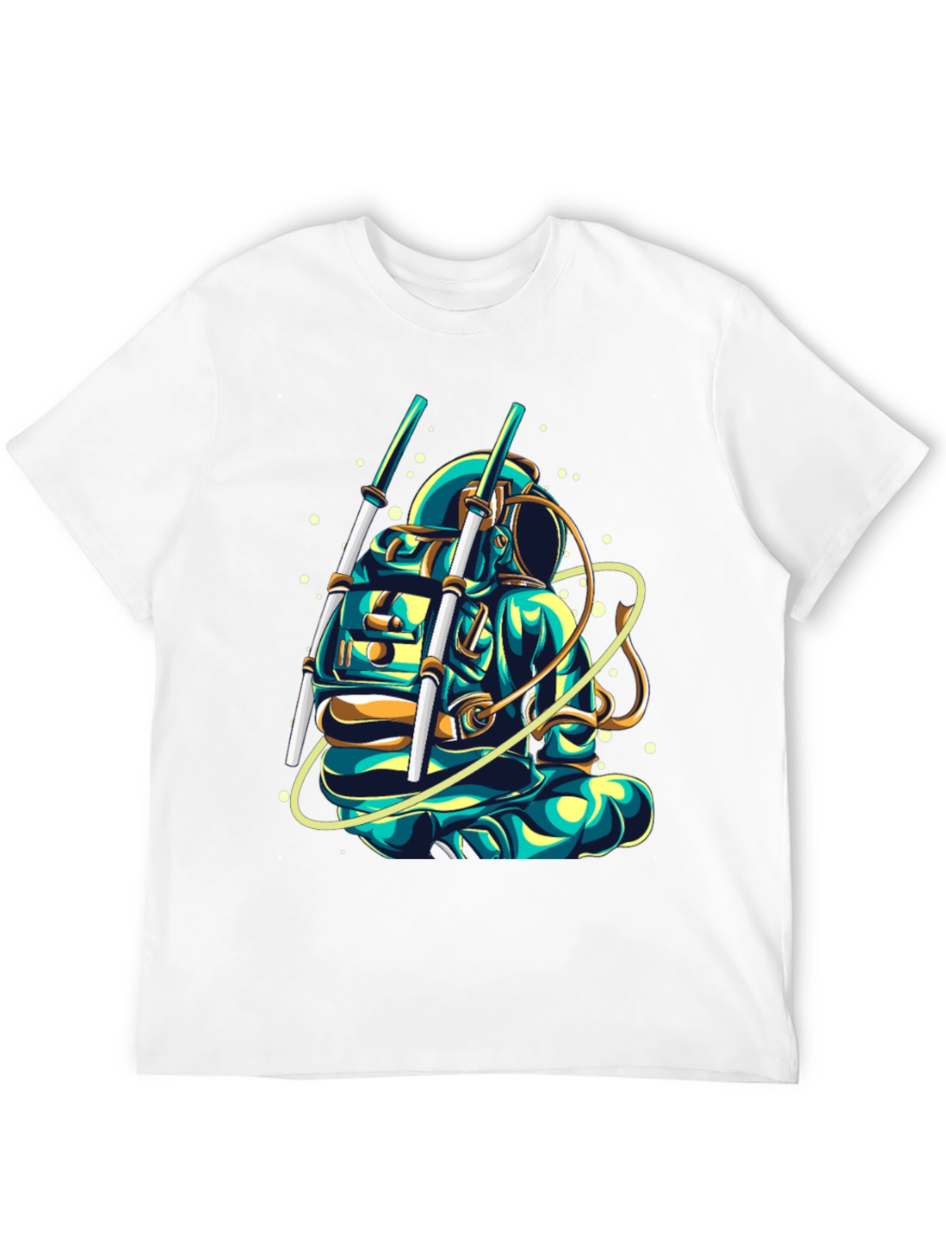 Black Astronaut Graphic T-Shirt - Cool Space Design view 12