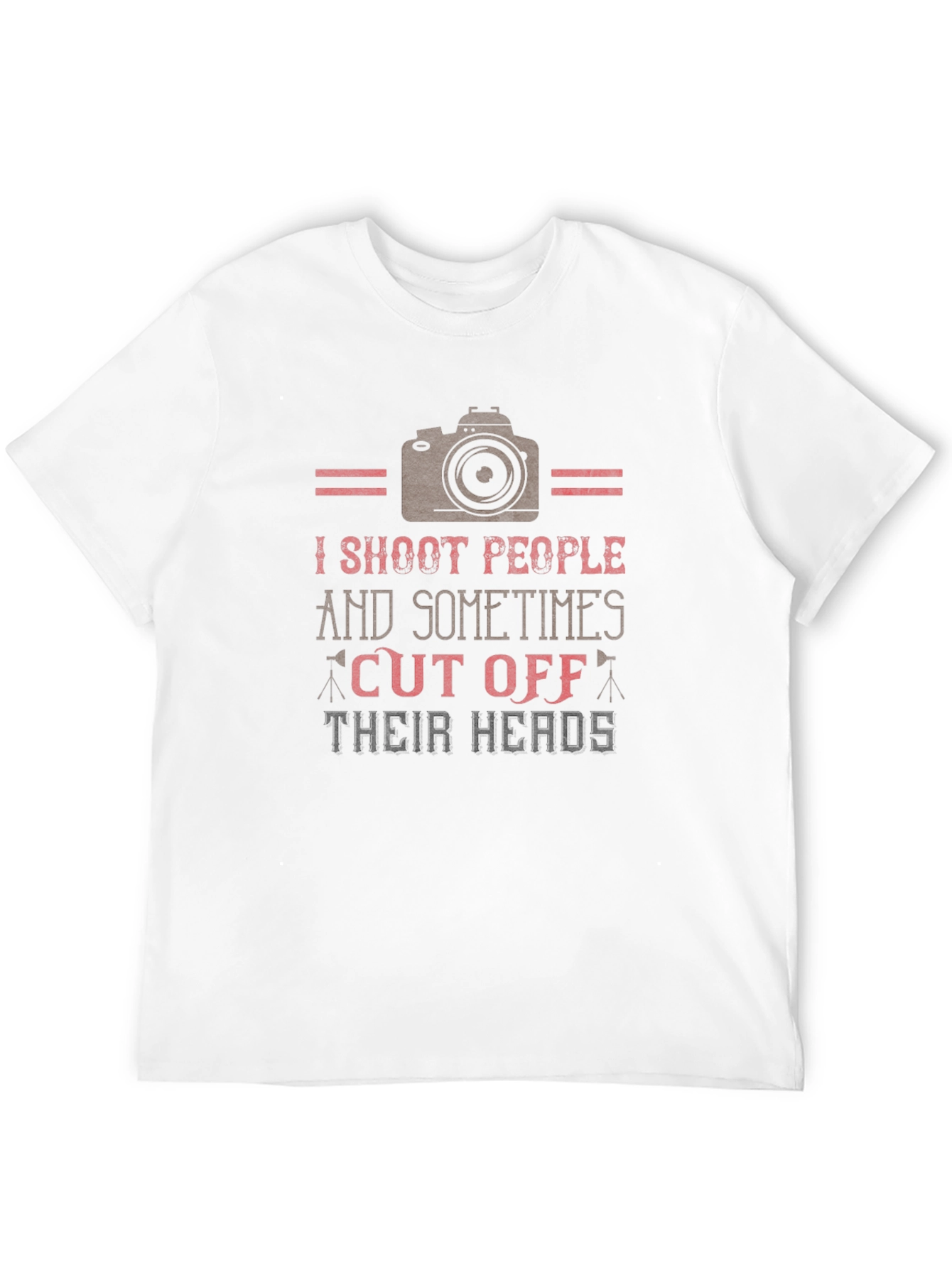 Black I Shoot People T-Shirt - Photography Humor Tee view 12