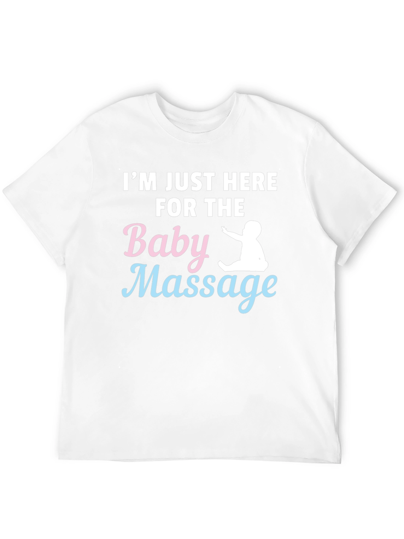 Black Baby Massage T-Shirt - Humorous Parent Tee view 12