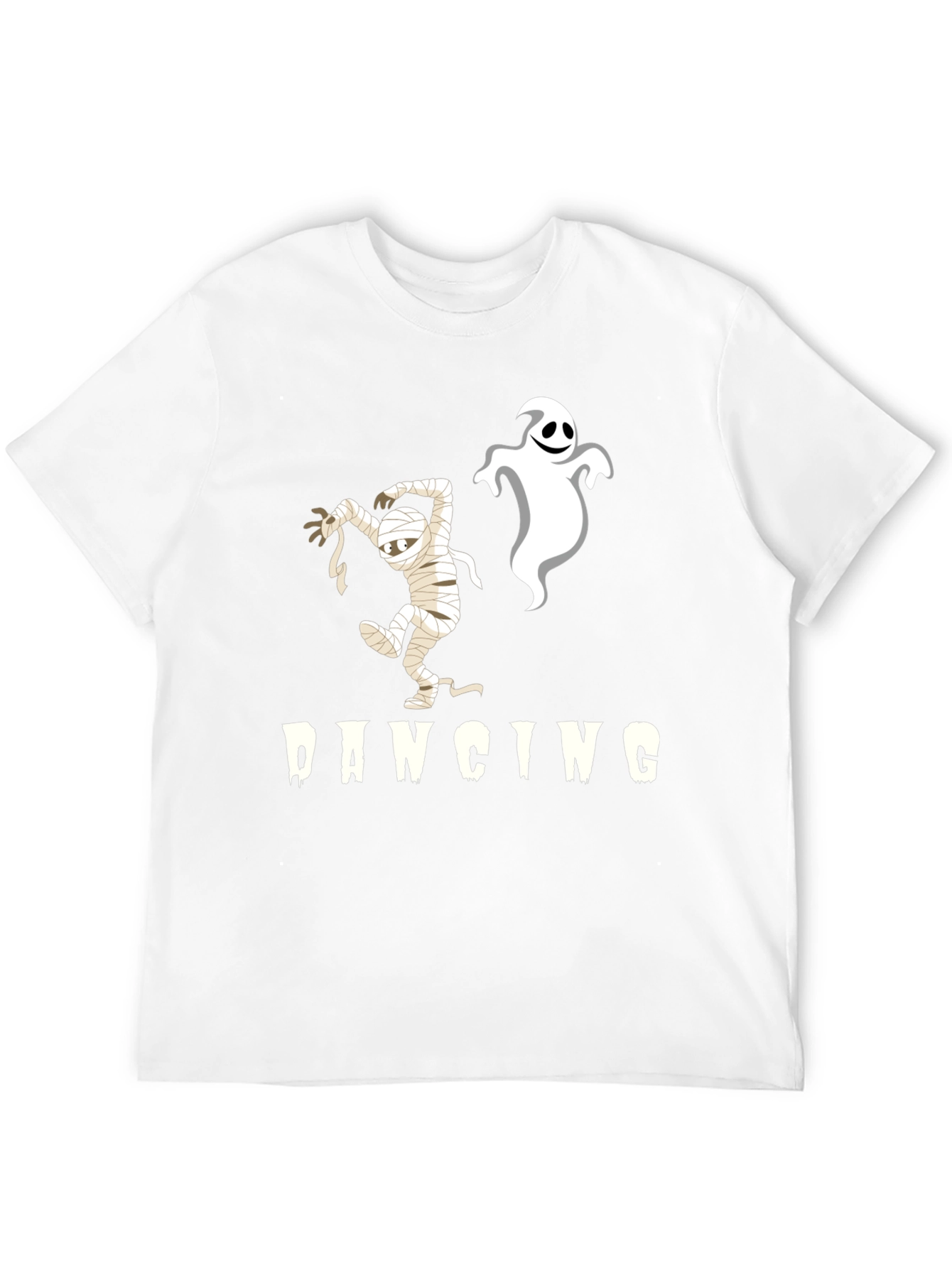 Black Dancing Mummy & Ghost Black T-Shirt view 12