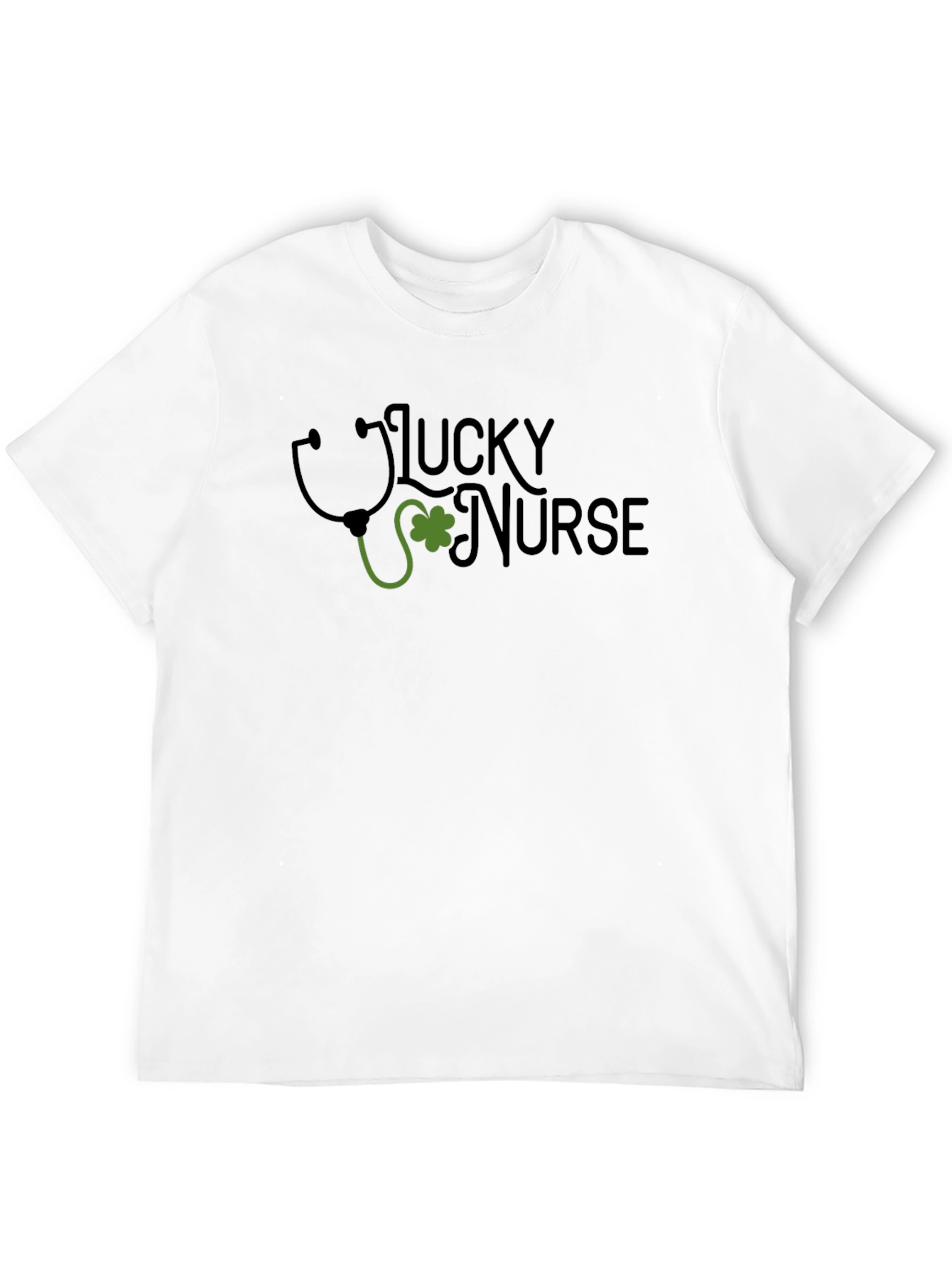 Black Lucky Nurse St. Patrick's Day T-Shirt view 12