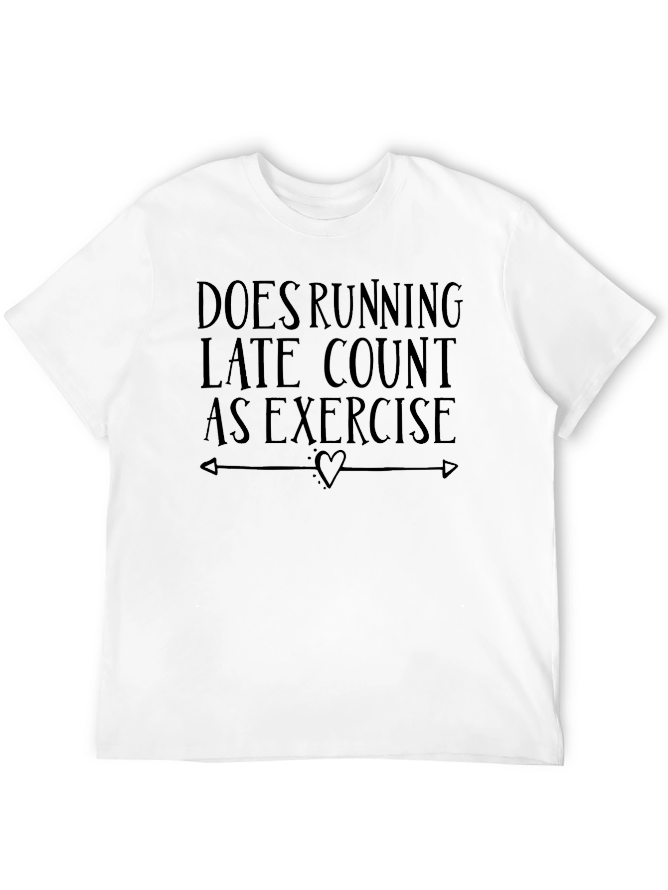 Black Running Late Exercise T-Shirt view 12