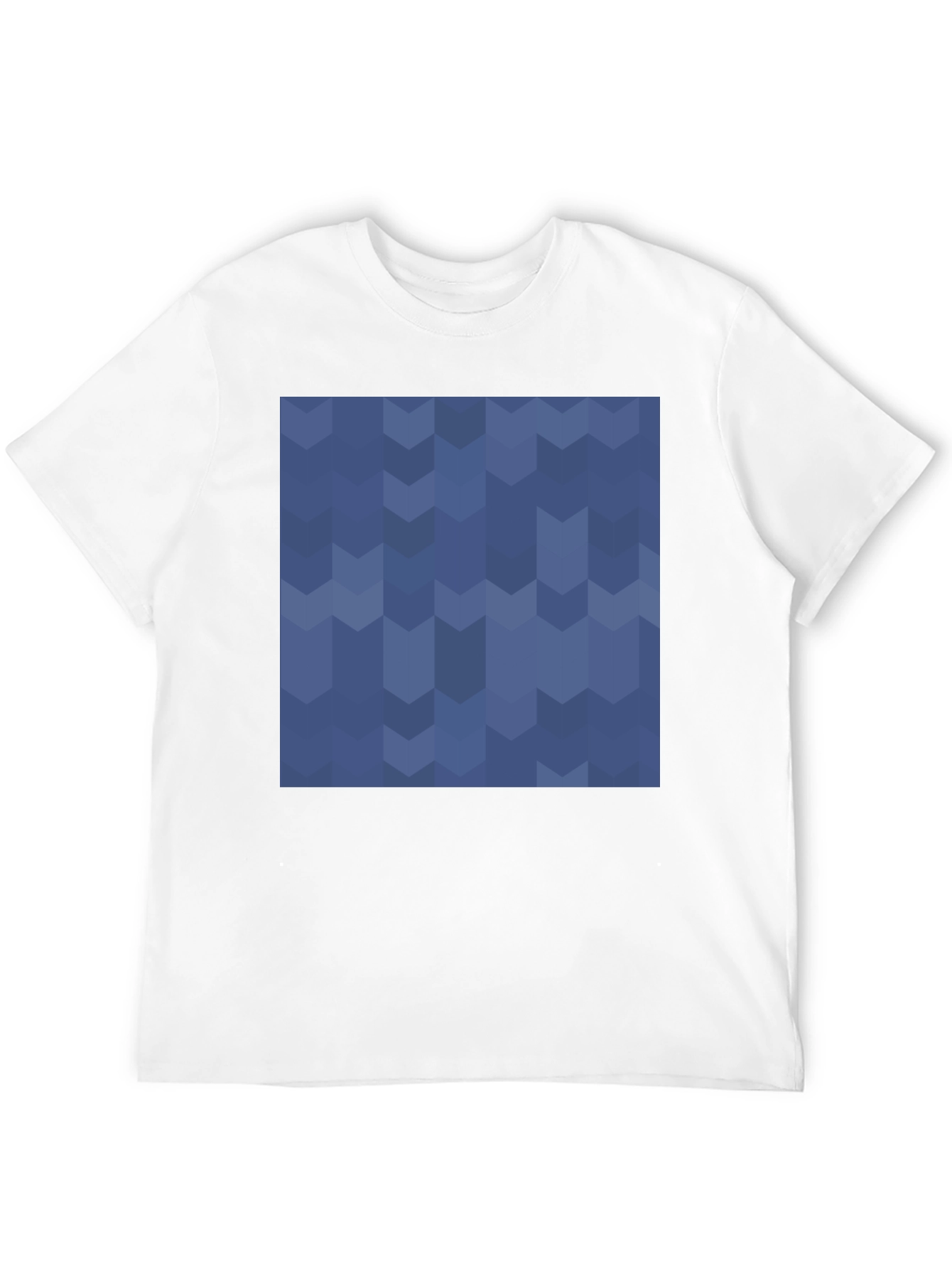 Black Geometric Arrow Pattern T-Shirt view 12