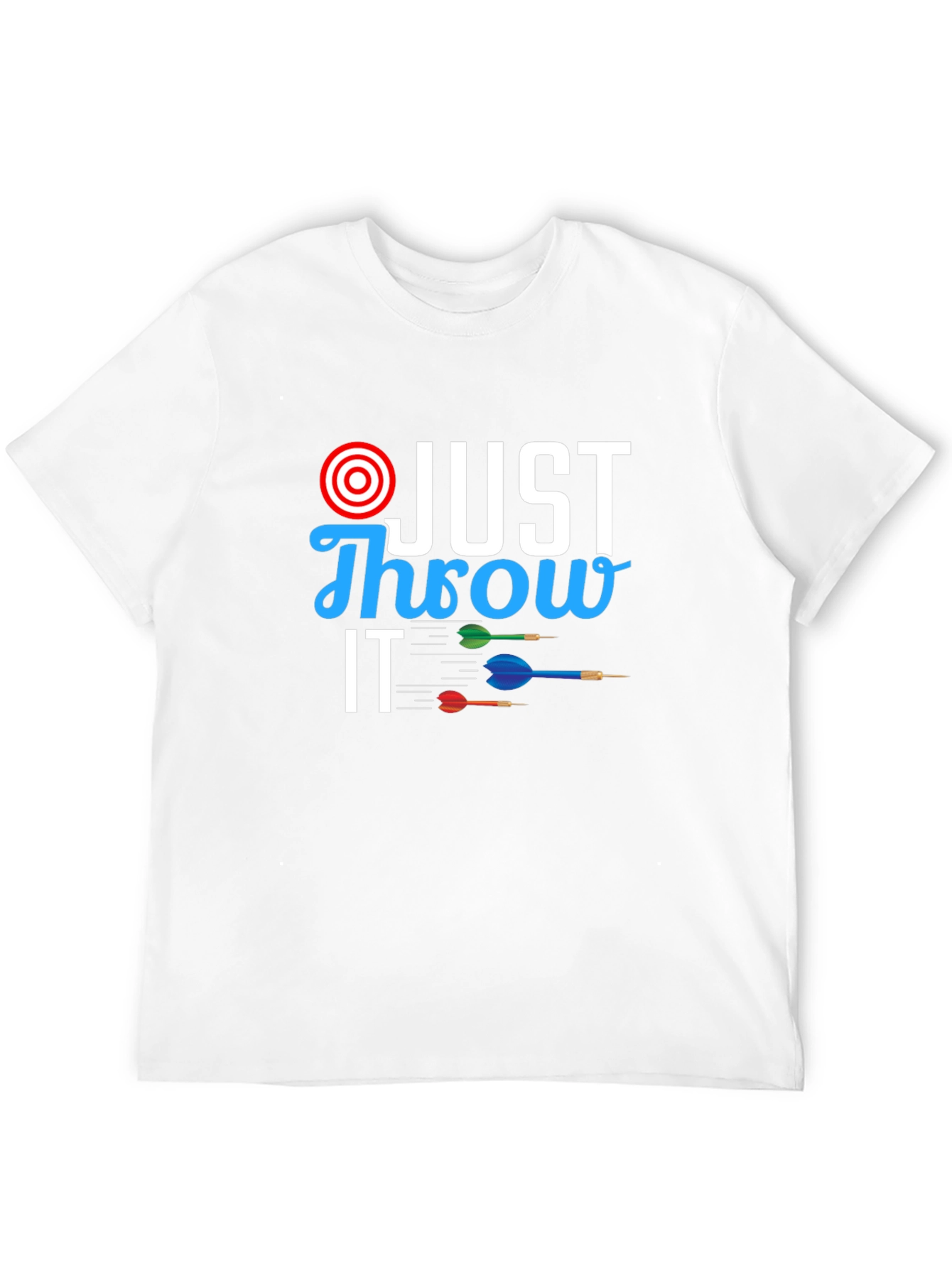 Black Just Throw It T-Shirt - Dart Design view 12