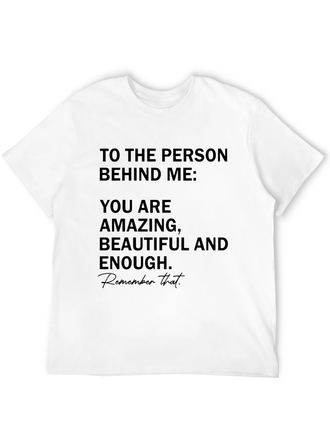 Black Amazing, Beautiful, Enough T-Shirt view 12