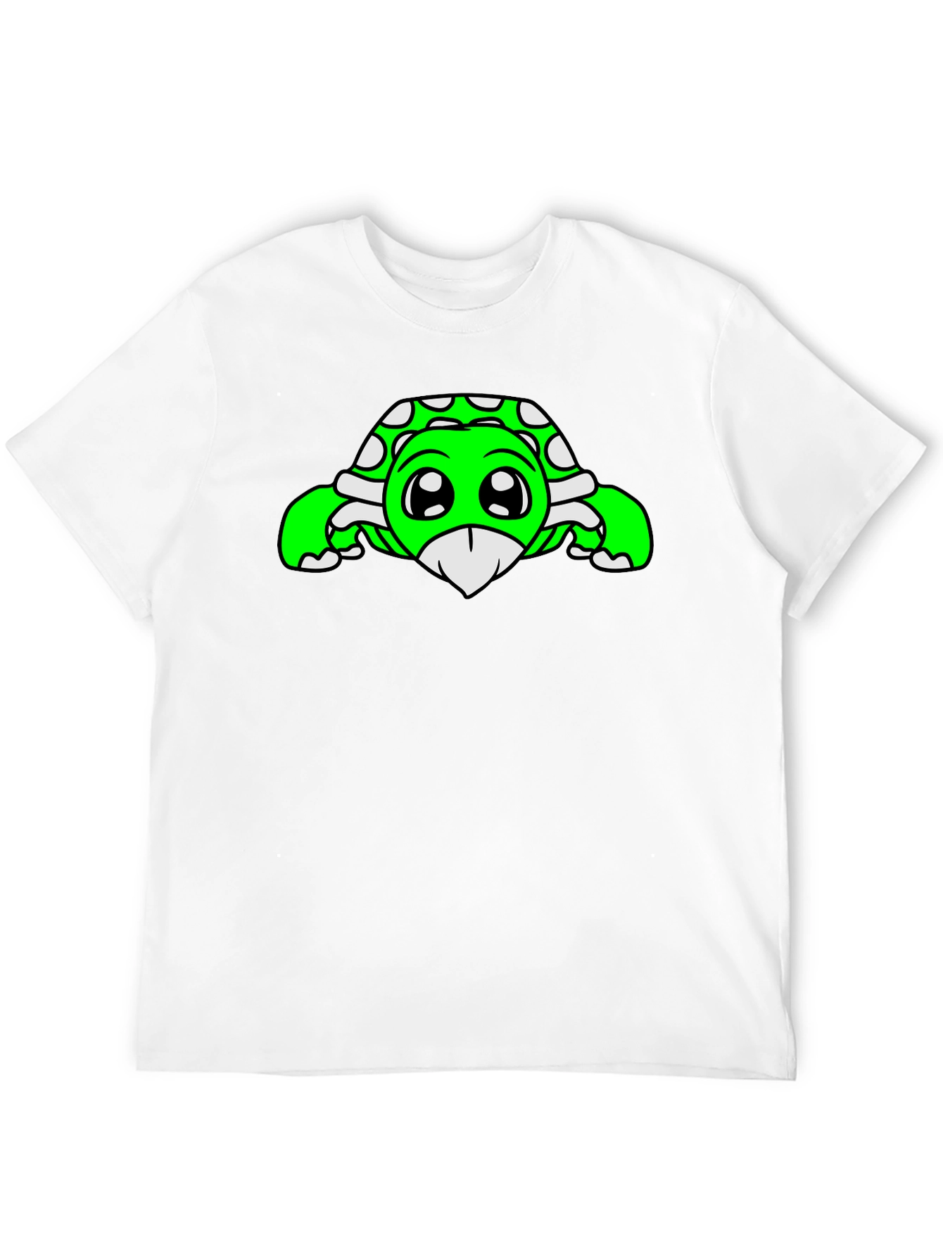 Black Cute Turtle Graphic Tee - Black view 12