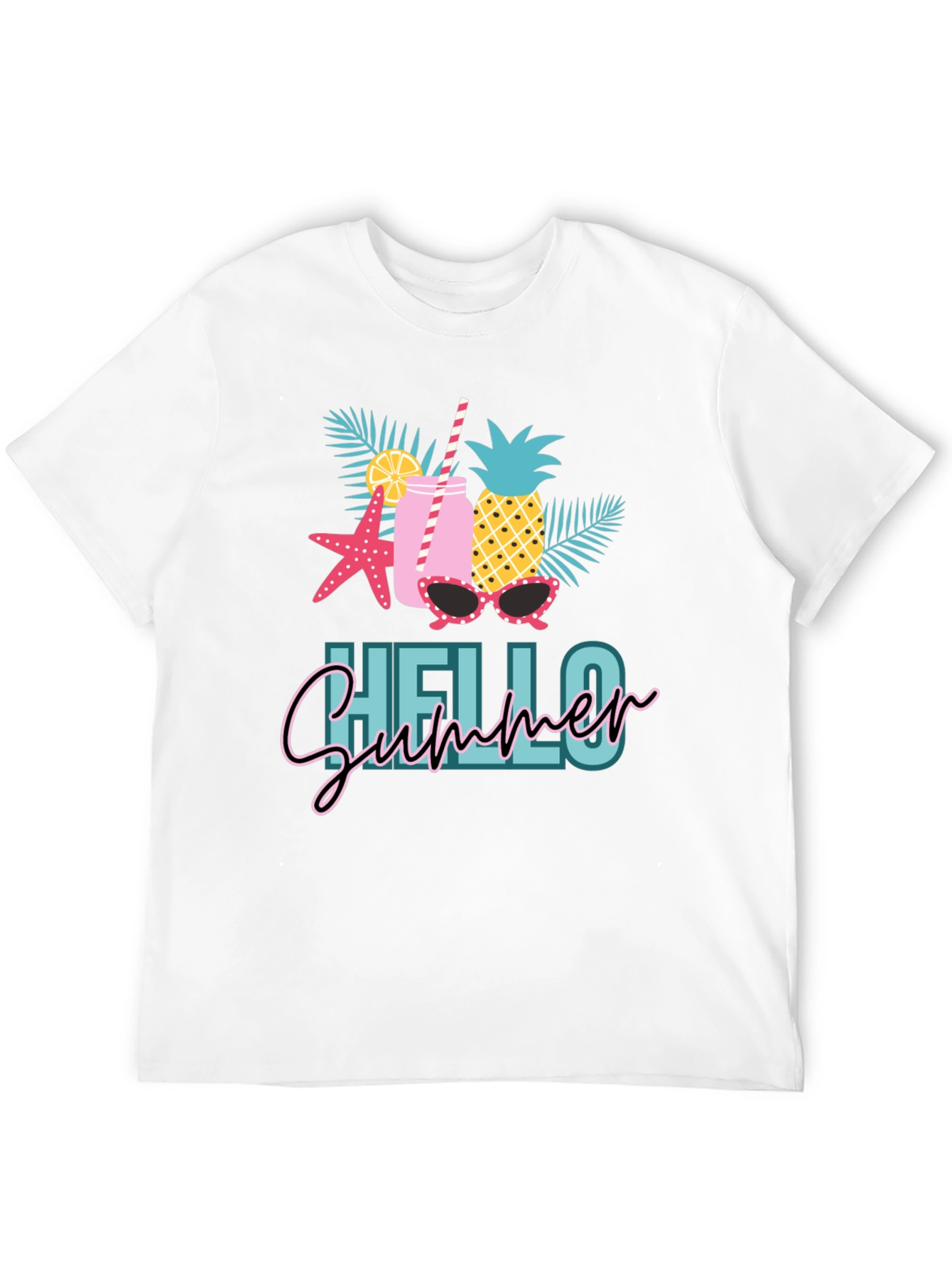 Hello Summer Graphic T-Shirt - 12