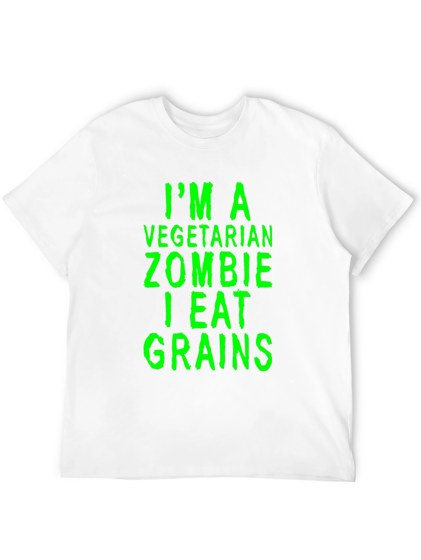 Black Vegetarian Zombie Grain Eater Graphic Tee view 12