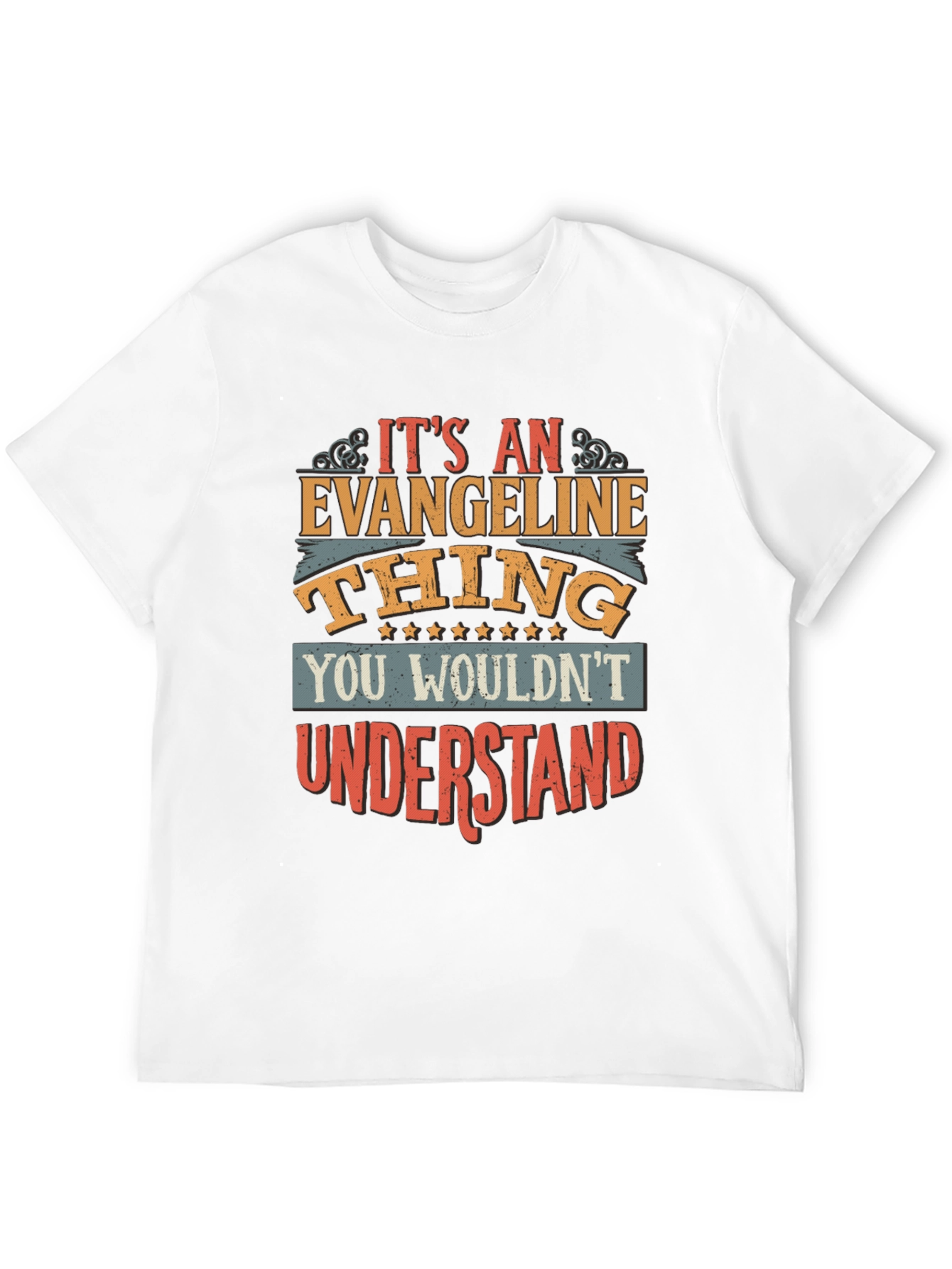 Black It's An Evangeline Thing T-Shirt view 12