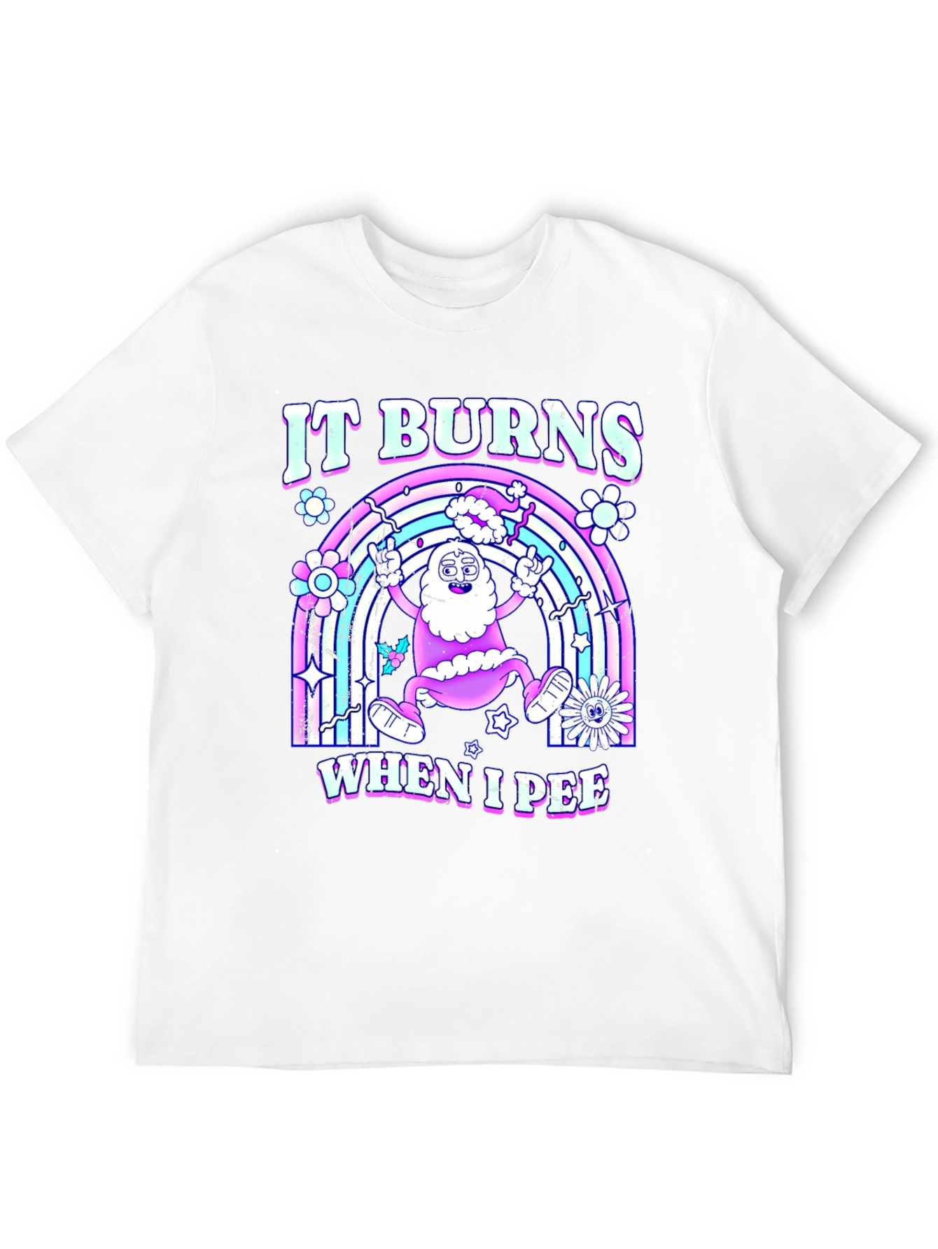 Black It Burns When I Pee T-Shirt view 12