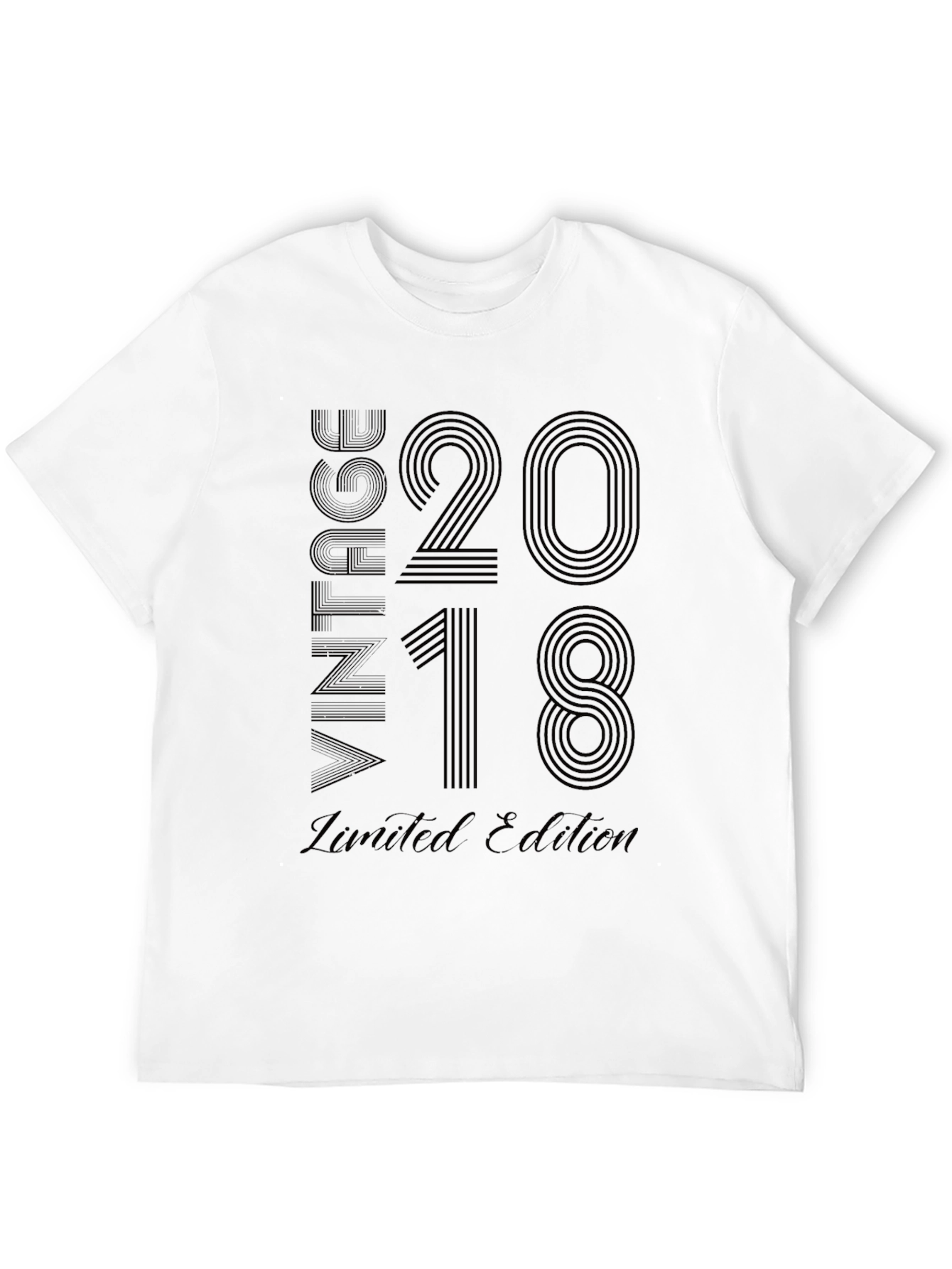 Black Vintage 2018 Limited Edition Black T-Shirt view 12