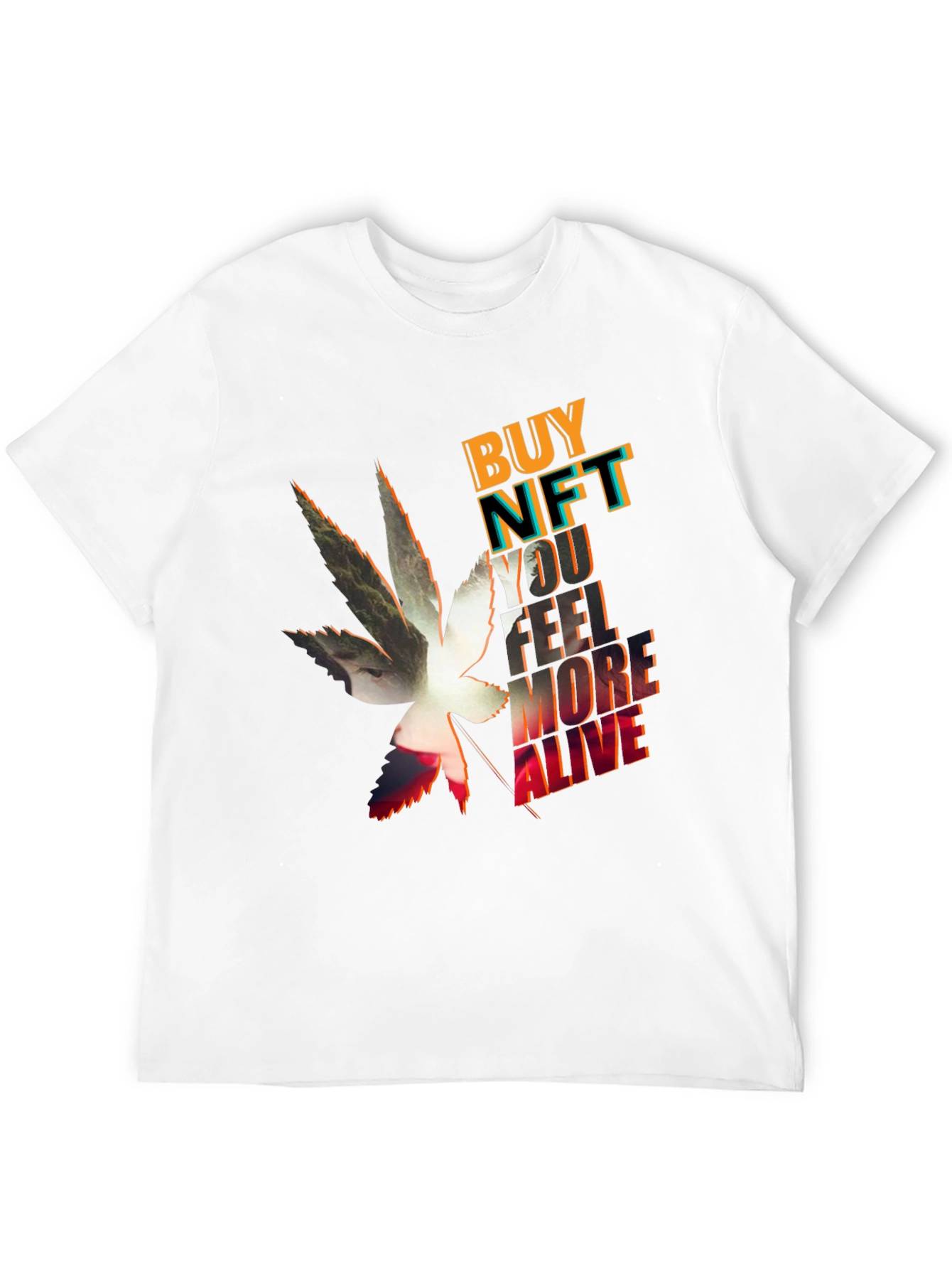 Black Buy NFT Feel More Alive Graphic Tee view 12