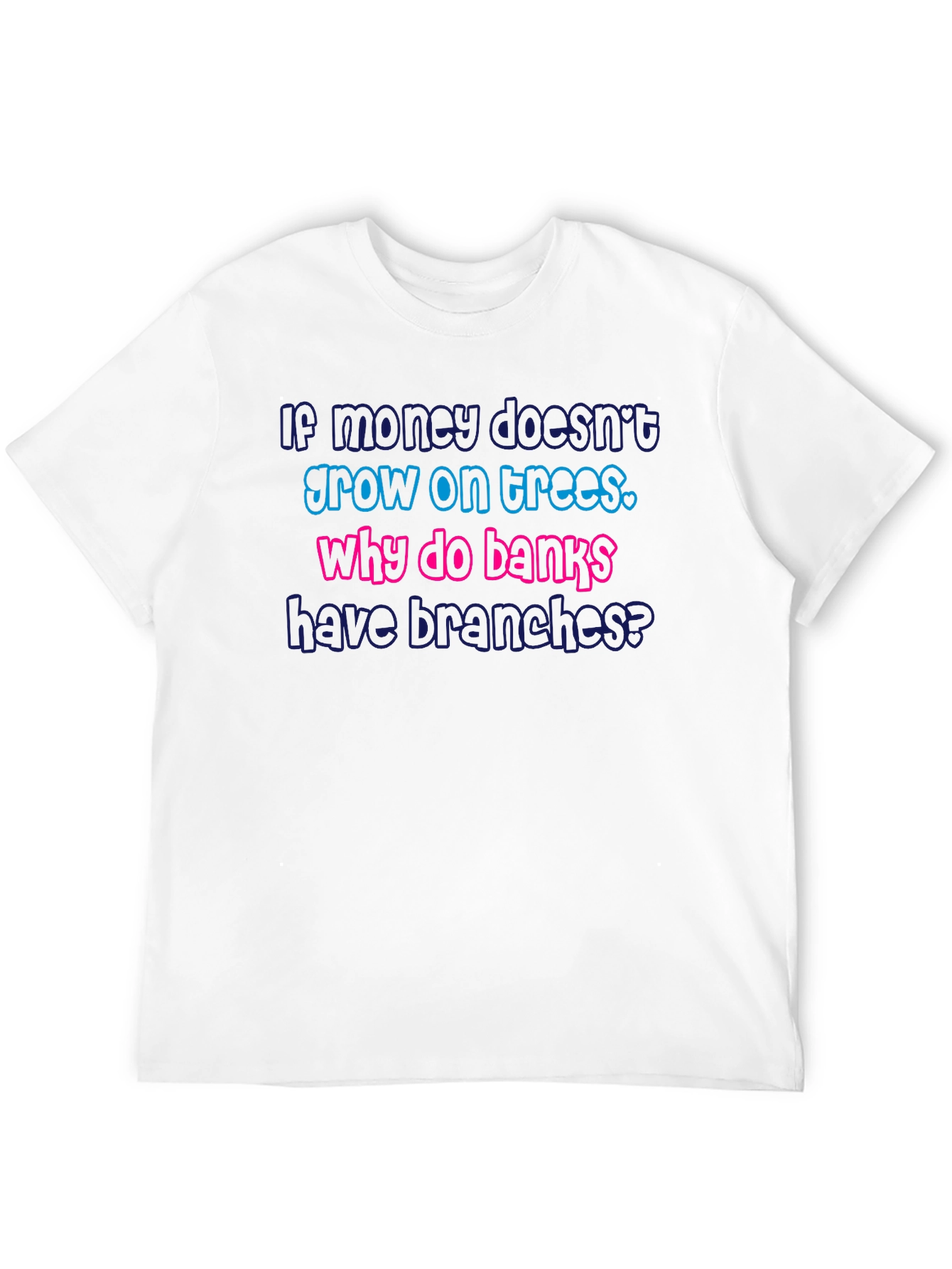 Black Funny Bank Branches Graphic T-Shirt view 12