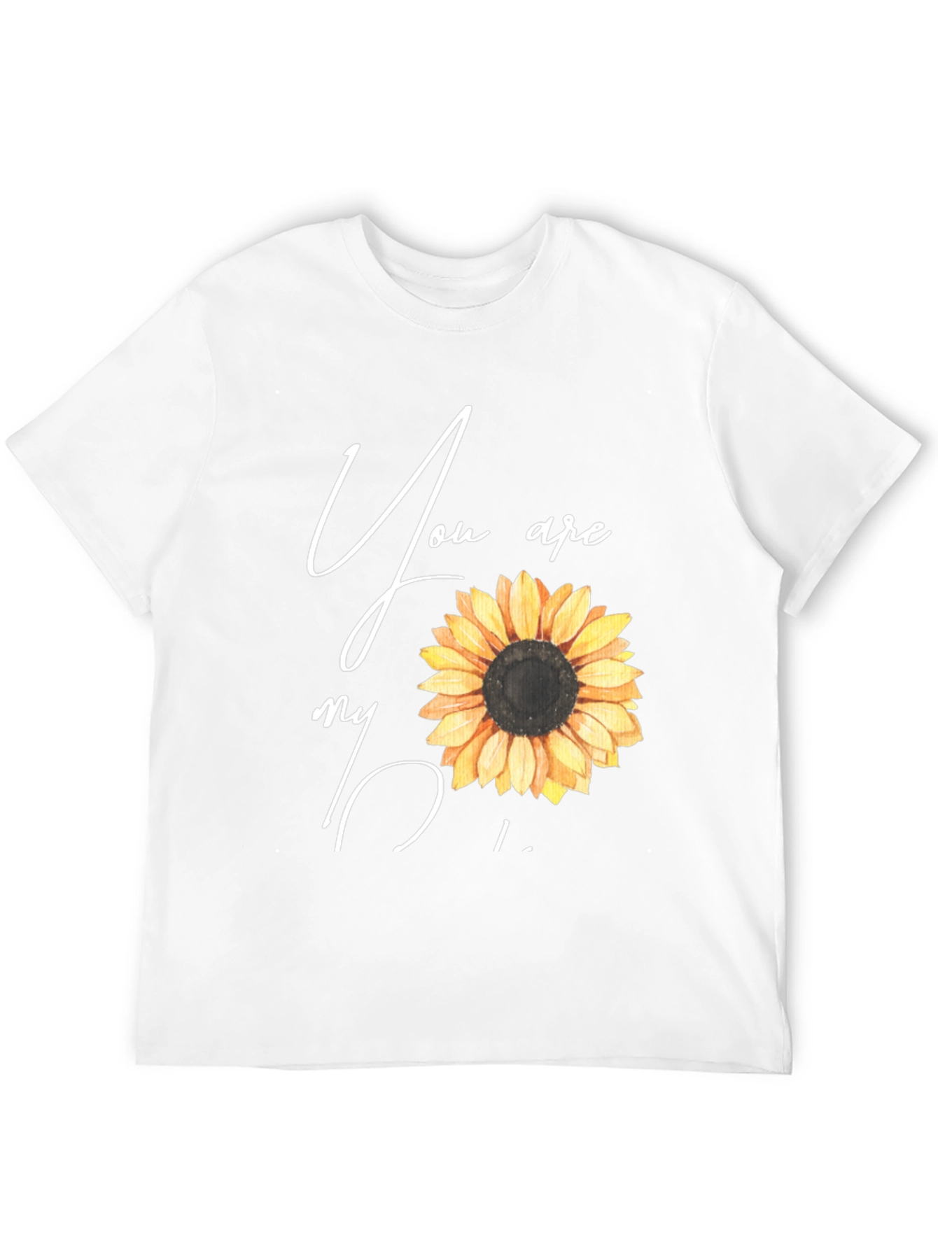 Black Sunflower Graphic Tee - You Are My Sunshine Black T-Shirt view 12