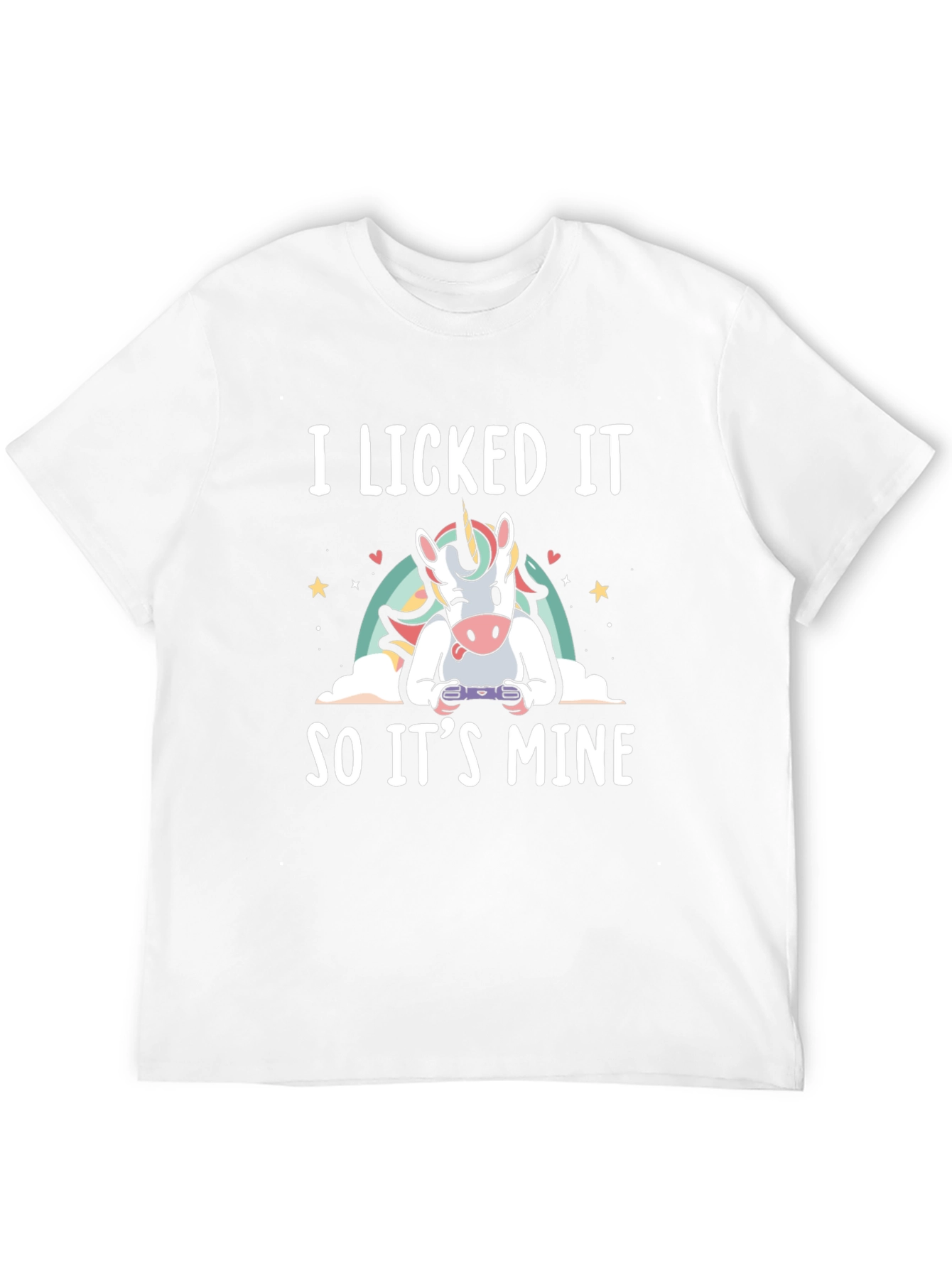 I Licked It So It's Mine Unicorn Gamer T-Shirt - 12