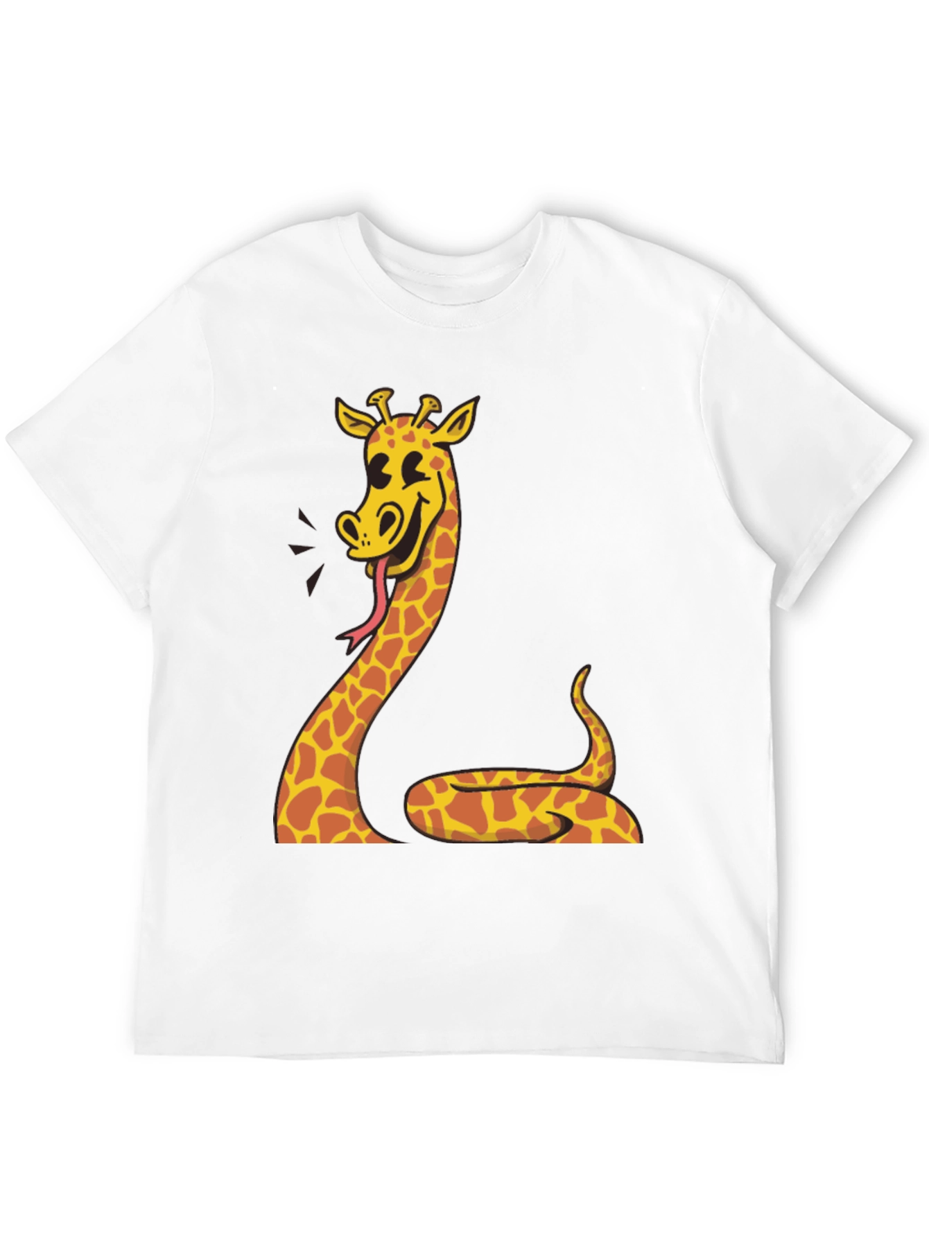 Black Giraffe Snake Funny Graphic Tee view 12
