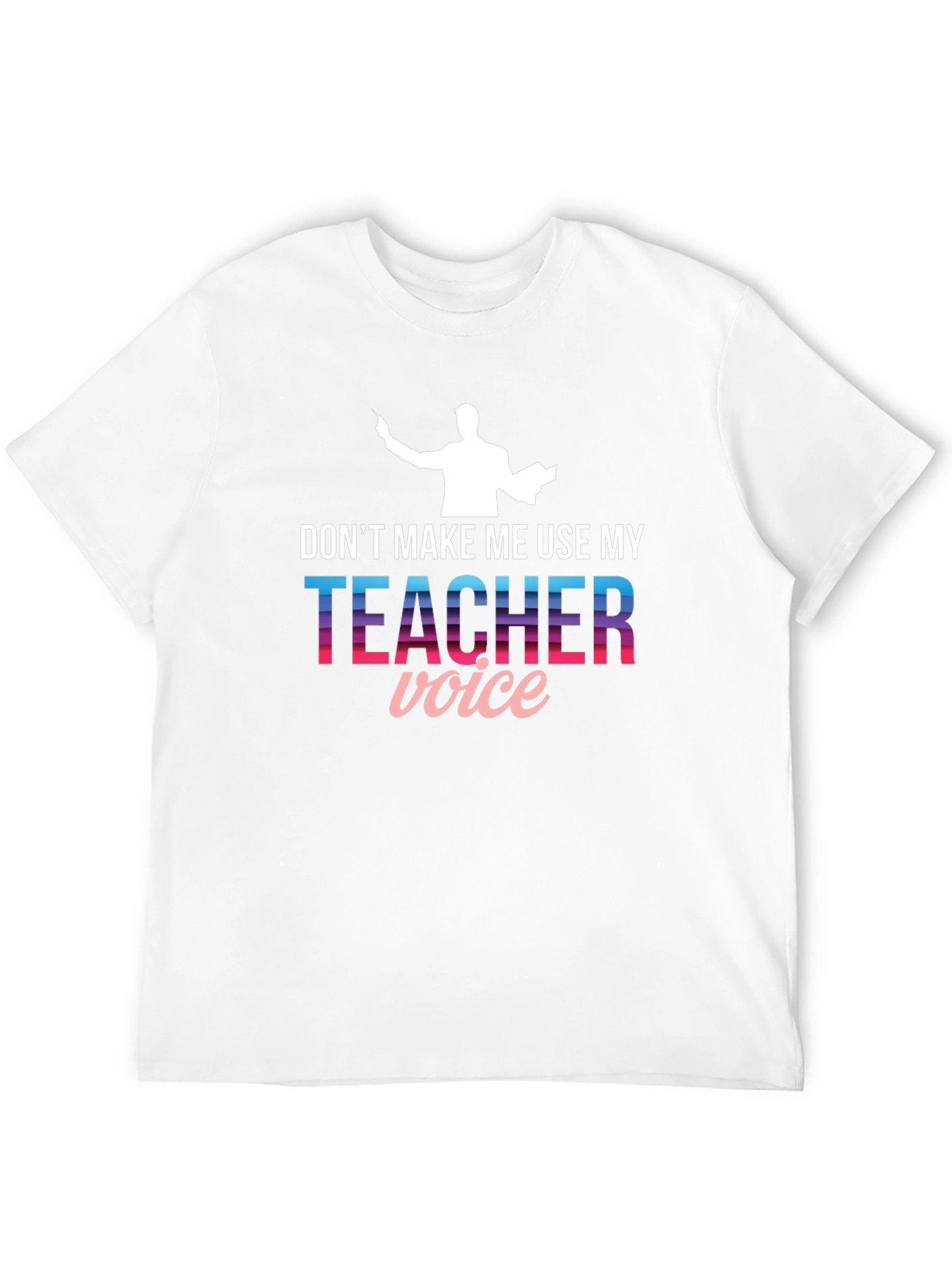 Black Teacher Voice Graphic Tee - Funny Teacher Shirt view 12