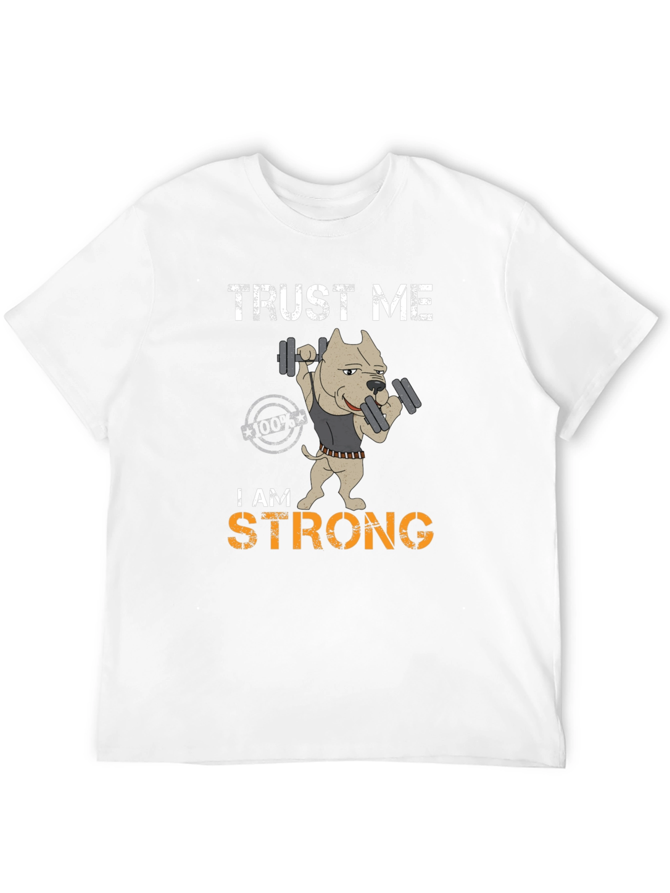 Black Trust Me I am Strong Graphic T-Shirt view 12